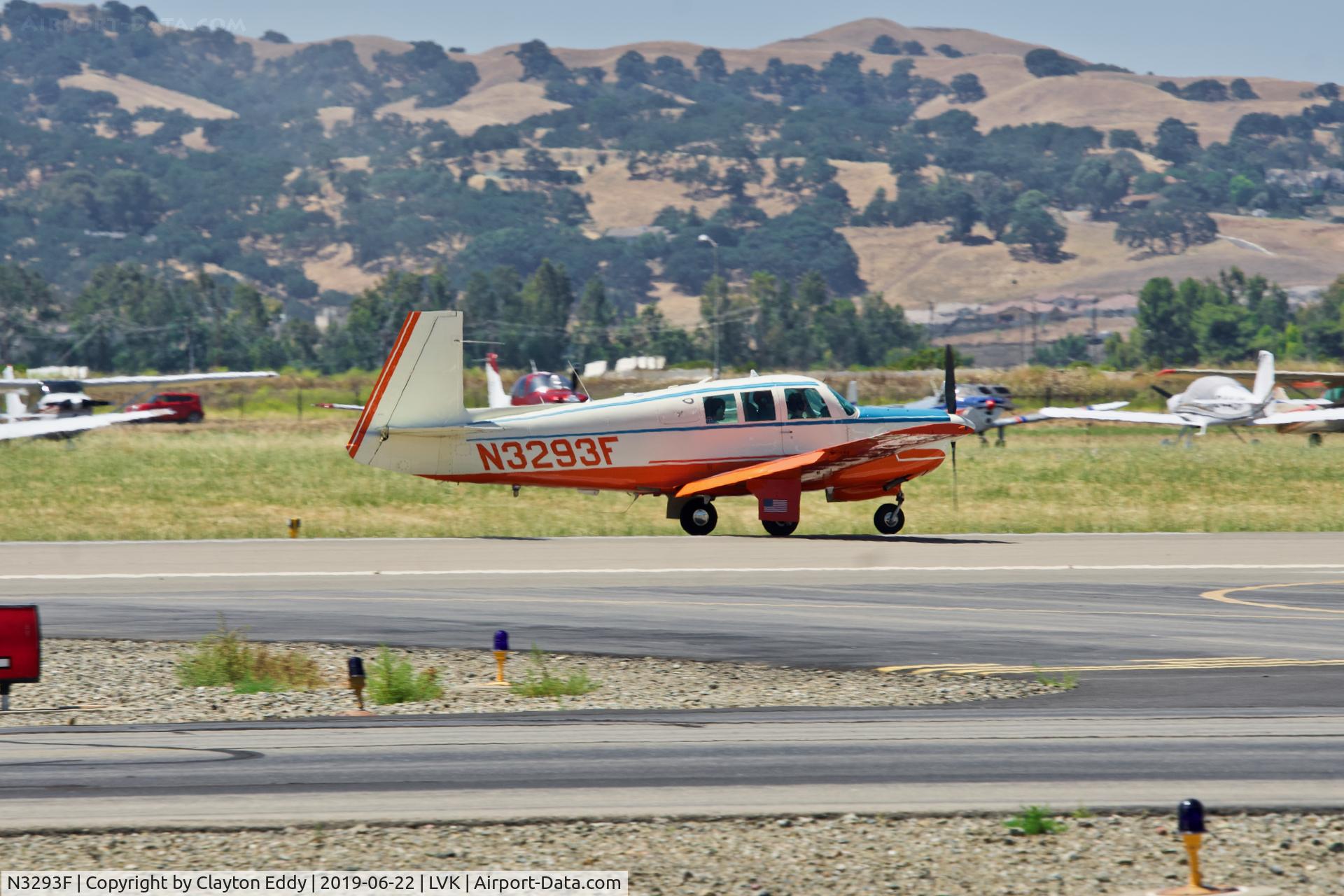 N3293F, 1968 Mooney M-20G Statesman C/N 680001, Livermore Airport California 2019.