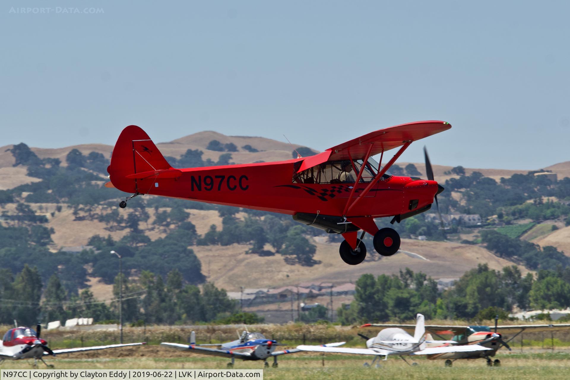 N97CC, 2018 Cub Crafters Carbon Cub EX2 C/N CCK-1865-1016, Livermore Airport California 2019.