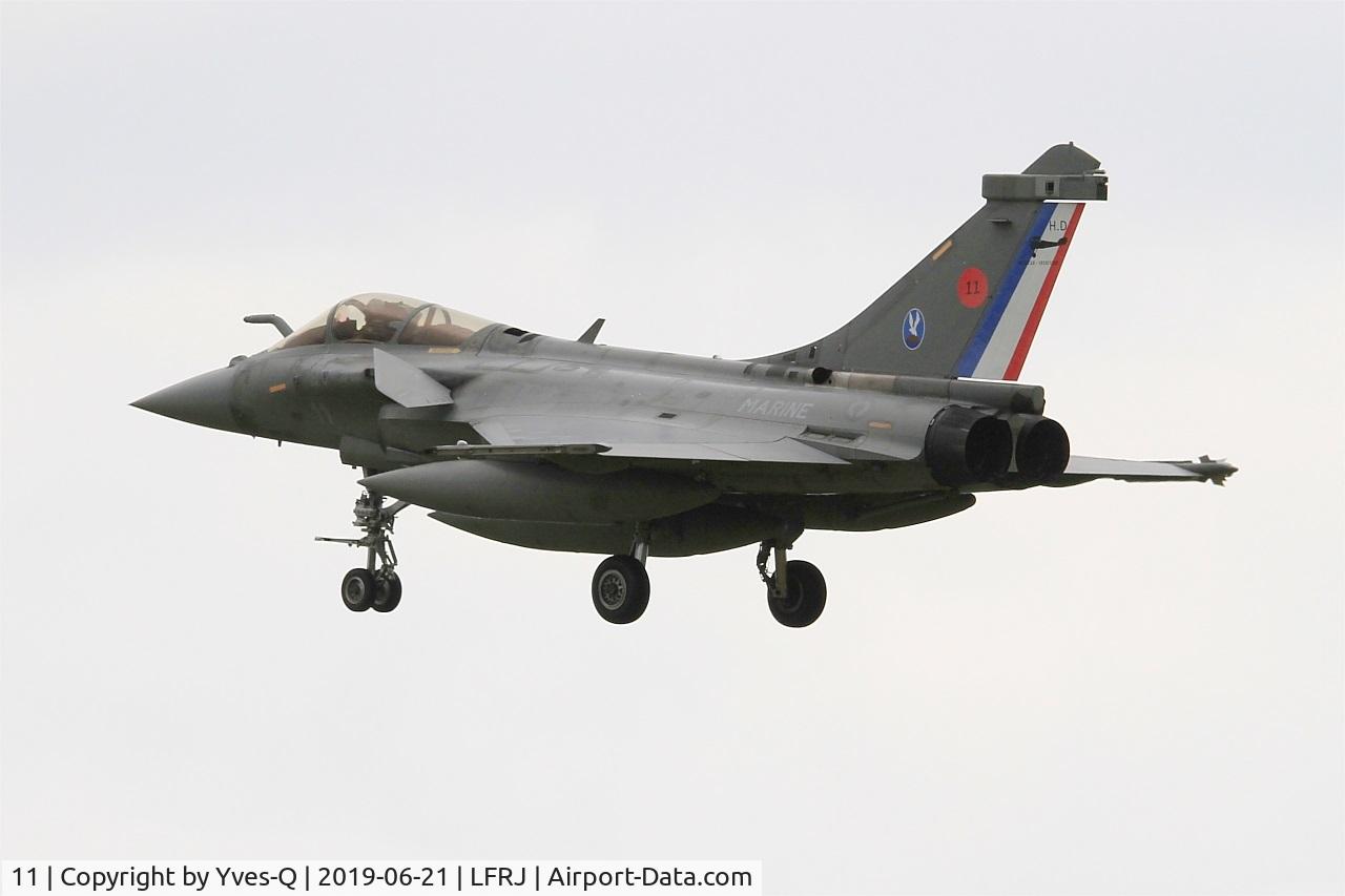 11, Dassault Rafale M C/N 11, Dassault Rafale M, On final rwy 26, Landivisiau naval air base (LFRJ)