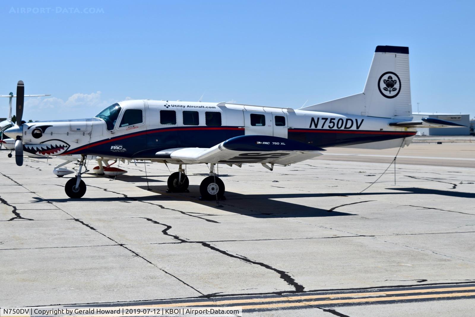 N750DV, 2005 Pacific Aerospace 750XL C/N 112, Parked on the south GA ramp.