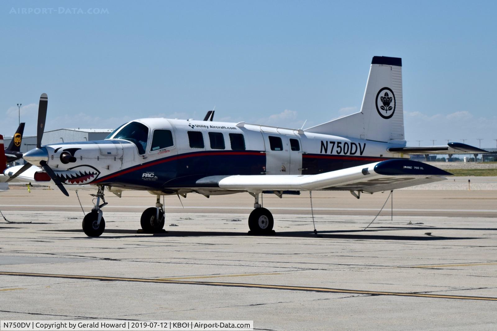 N750DV, 2005 Pacific Aerospace 750XL C/N 112, Parked on the south GA ramp.