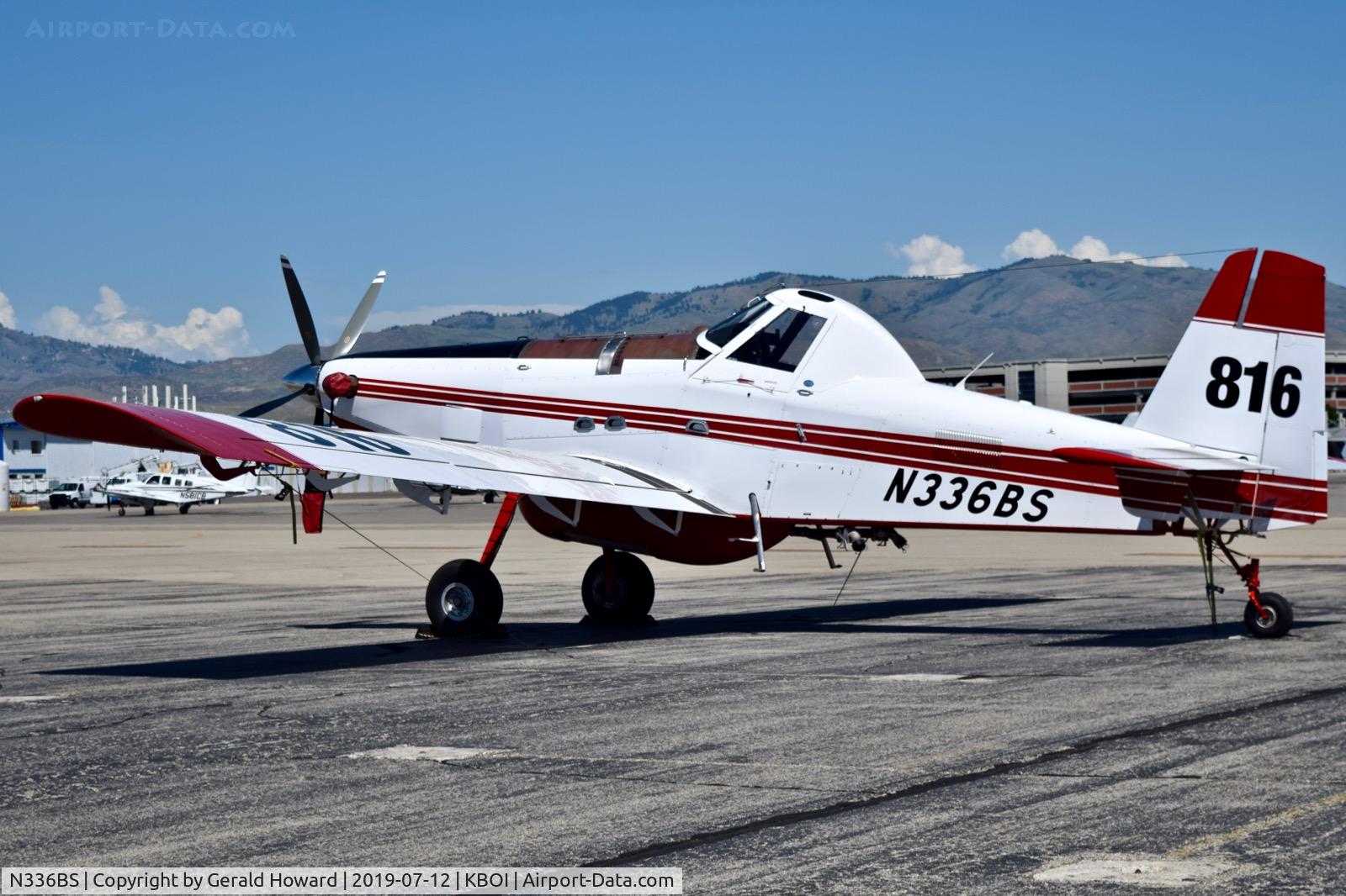 N336BS, 2017 Air Tractor AT-802A C/N 802A-0695, Parked on the north GA ramp.