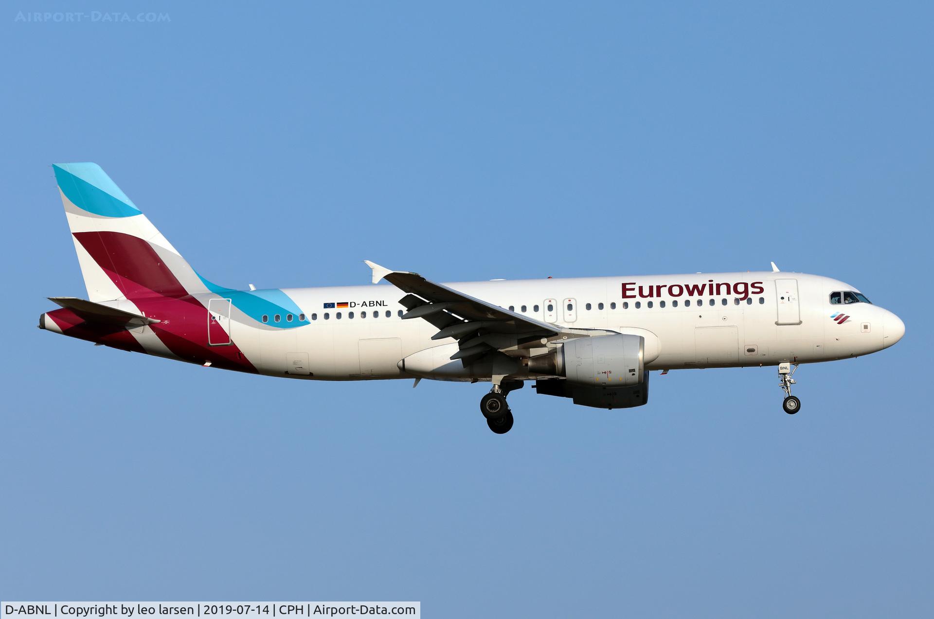 D-ABNL, 2002 Airbus A320-214 C/N 1852, Copenhagen 14.7.2019 L/D R-22L