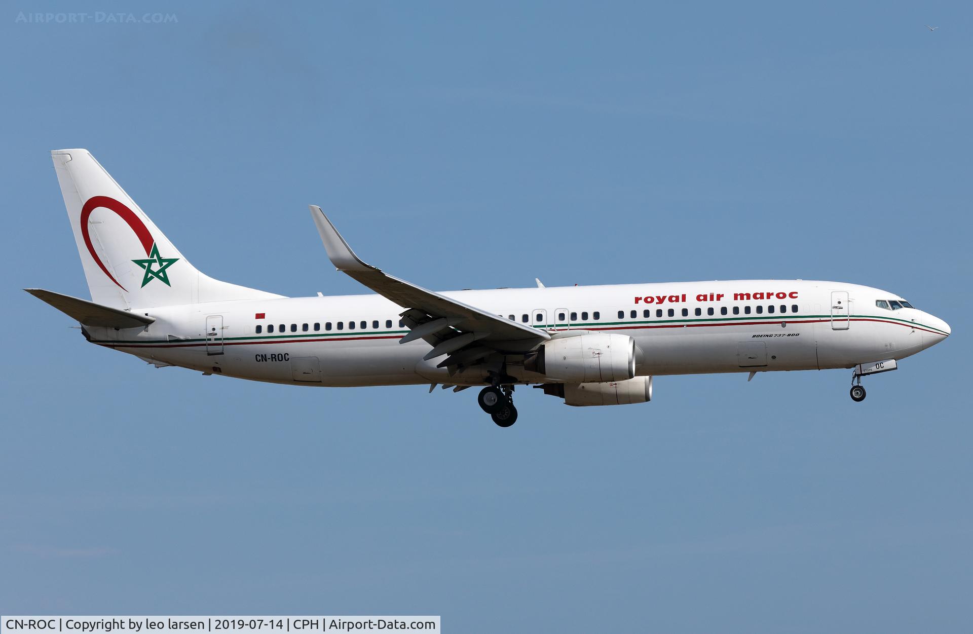 CN-ROC, 2005 Boeing 737-8B6 C/N 33061, Copenhagen 14.7.2019 L/D R-22L