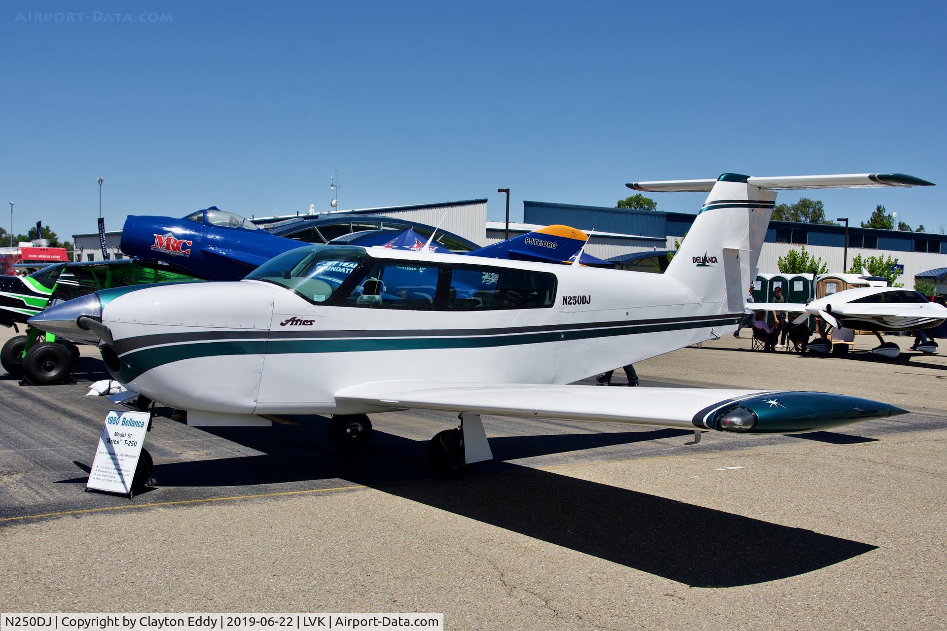 N250DJ, 1980 Bellanca 51 C/N 0003-80, Livermore Airport California 2019.