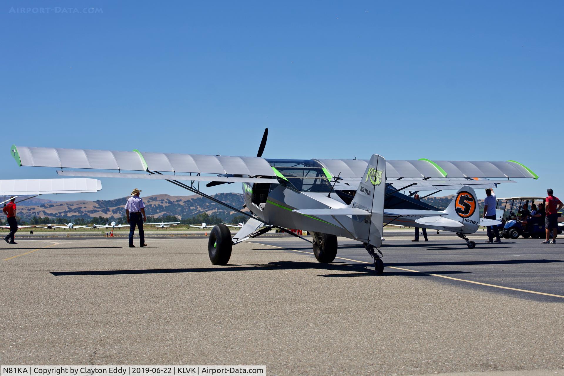 N81KA, 2015 Skystar Kitfox S7 Supersport C/N S70502079, Livermore Airport California 2019.