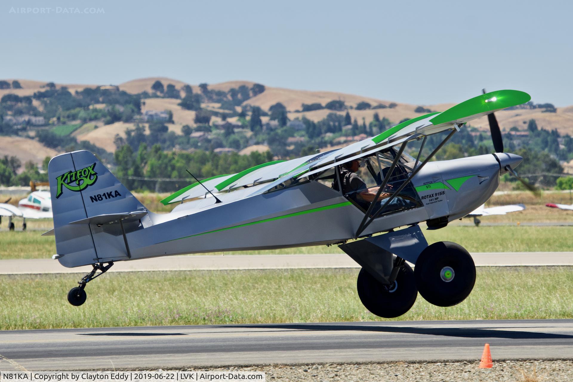 N81KA, 2015 Skystar Kitfox S7 Supersport C/N S70502079, Livermore Airport California 2019.