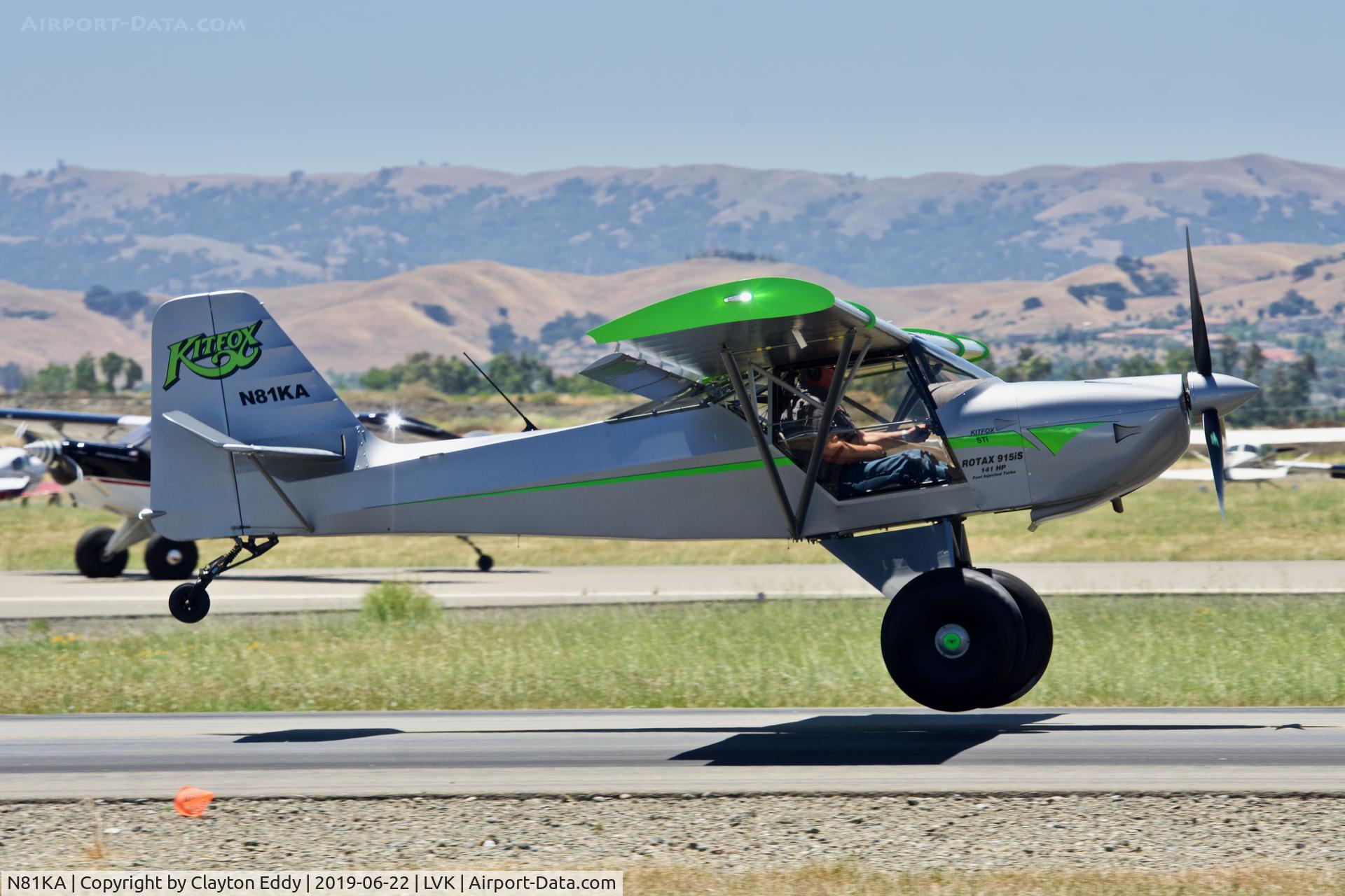 N81KA, 2015 Skystar Kitfox S7 Supersport C/N S70502079, Livermore Airport California 2019.