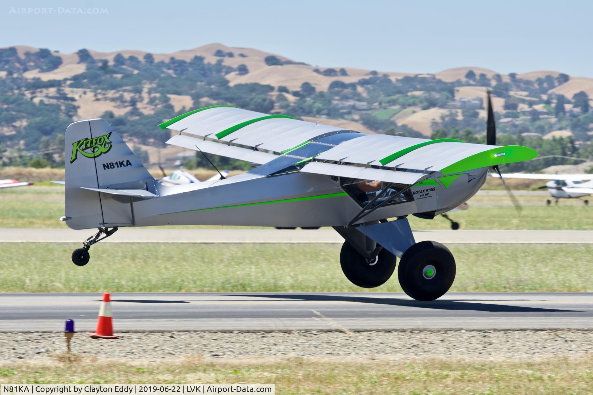 N81KA, 2015 Skystar Kitfox S7 Supersport C/N S70502079, Livermore Airport California 2019.