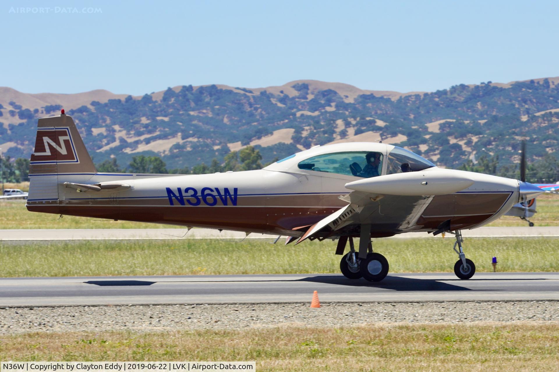 N36W, 1950 Ryan Navion B C/N NAV-4-2263B, Livermore Airport California 2019.