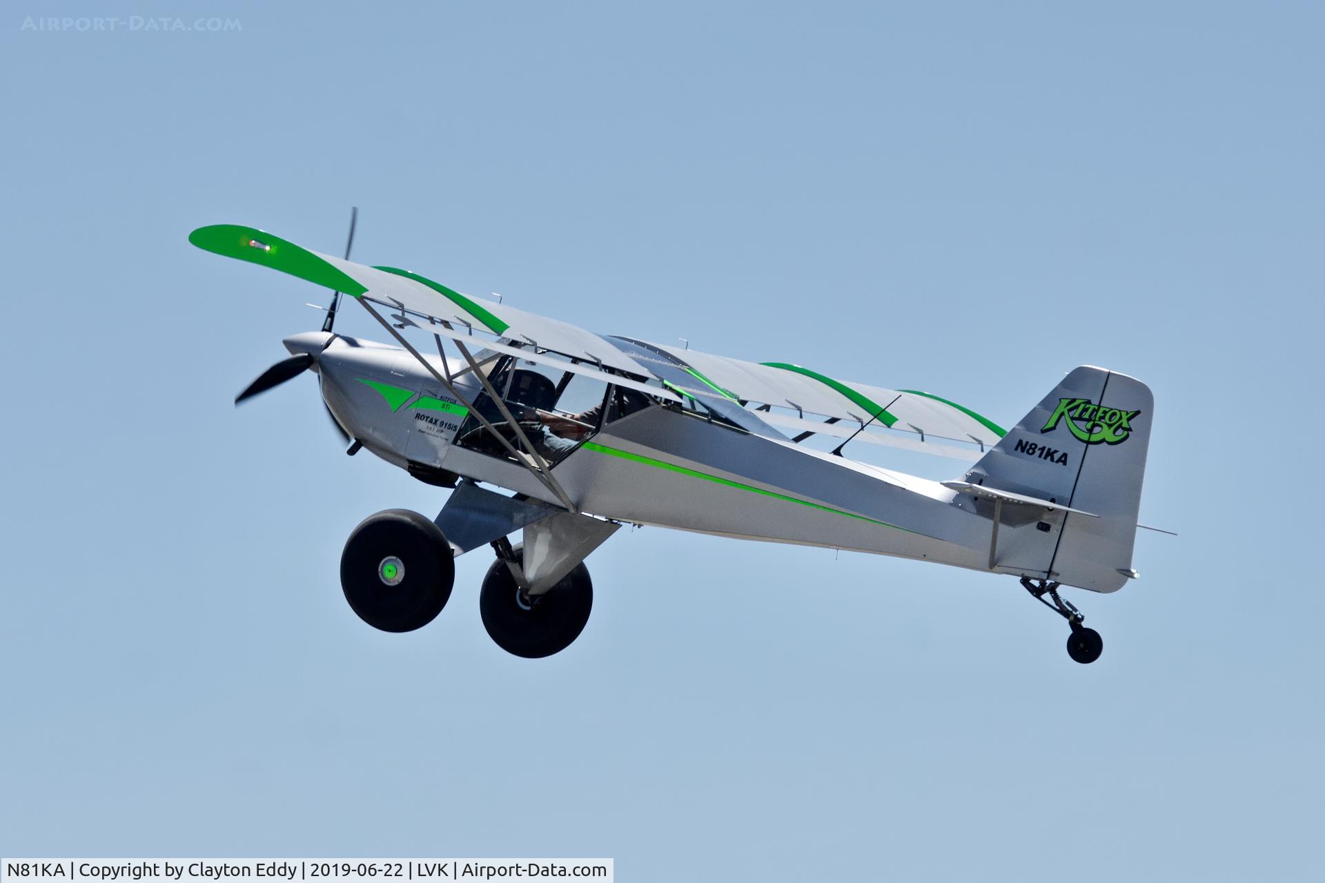 N81KA, 2015 Skystar Kitfox S7 Supersport C/N S70502079, Livermore Airport California 2019.