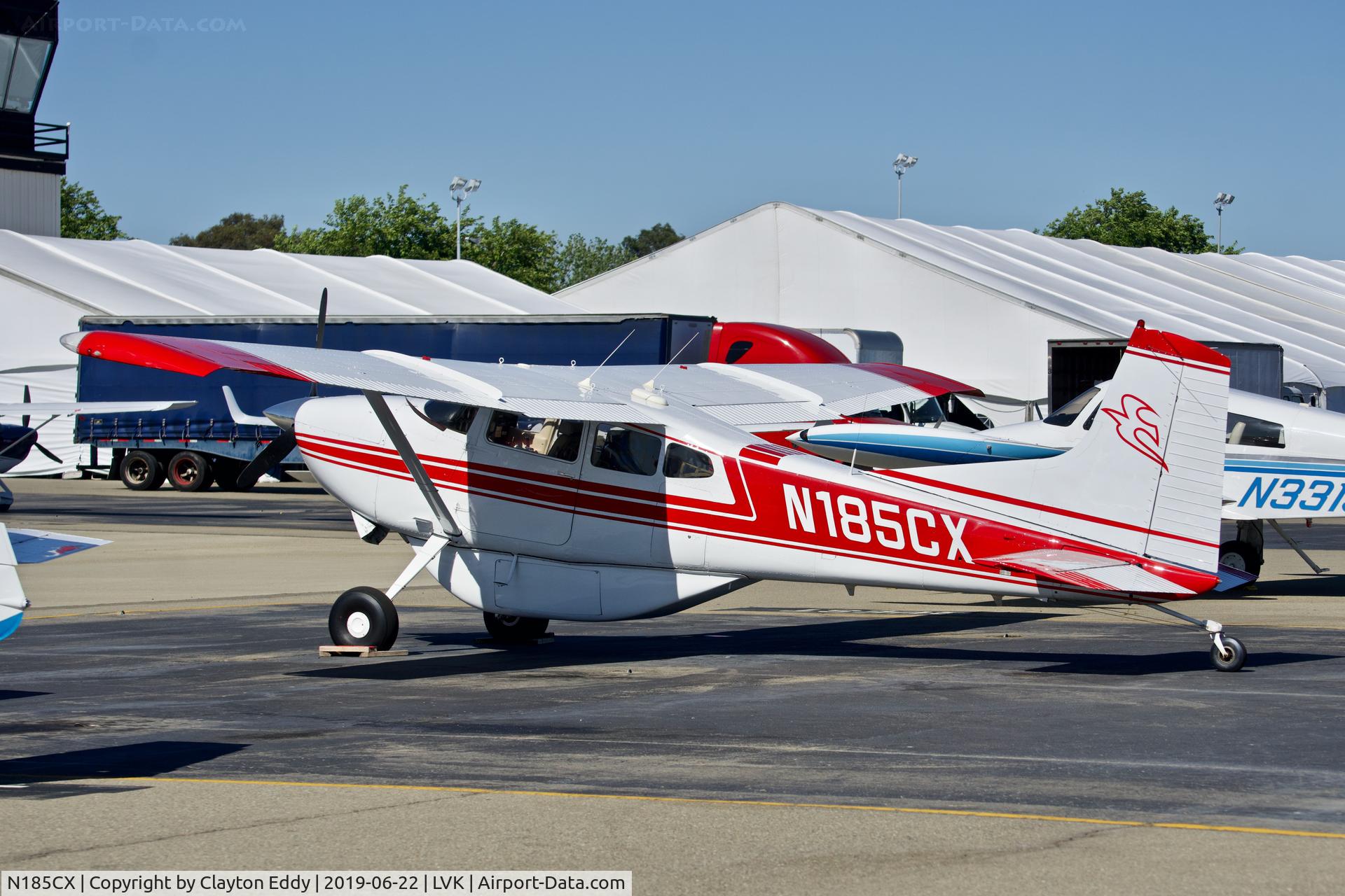 N185CX, 1980 Cessna A185F Skywagon 185 C/N 18504060, Livermore Airport California 2019.