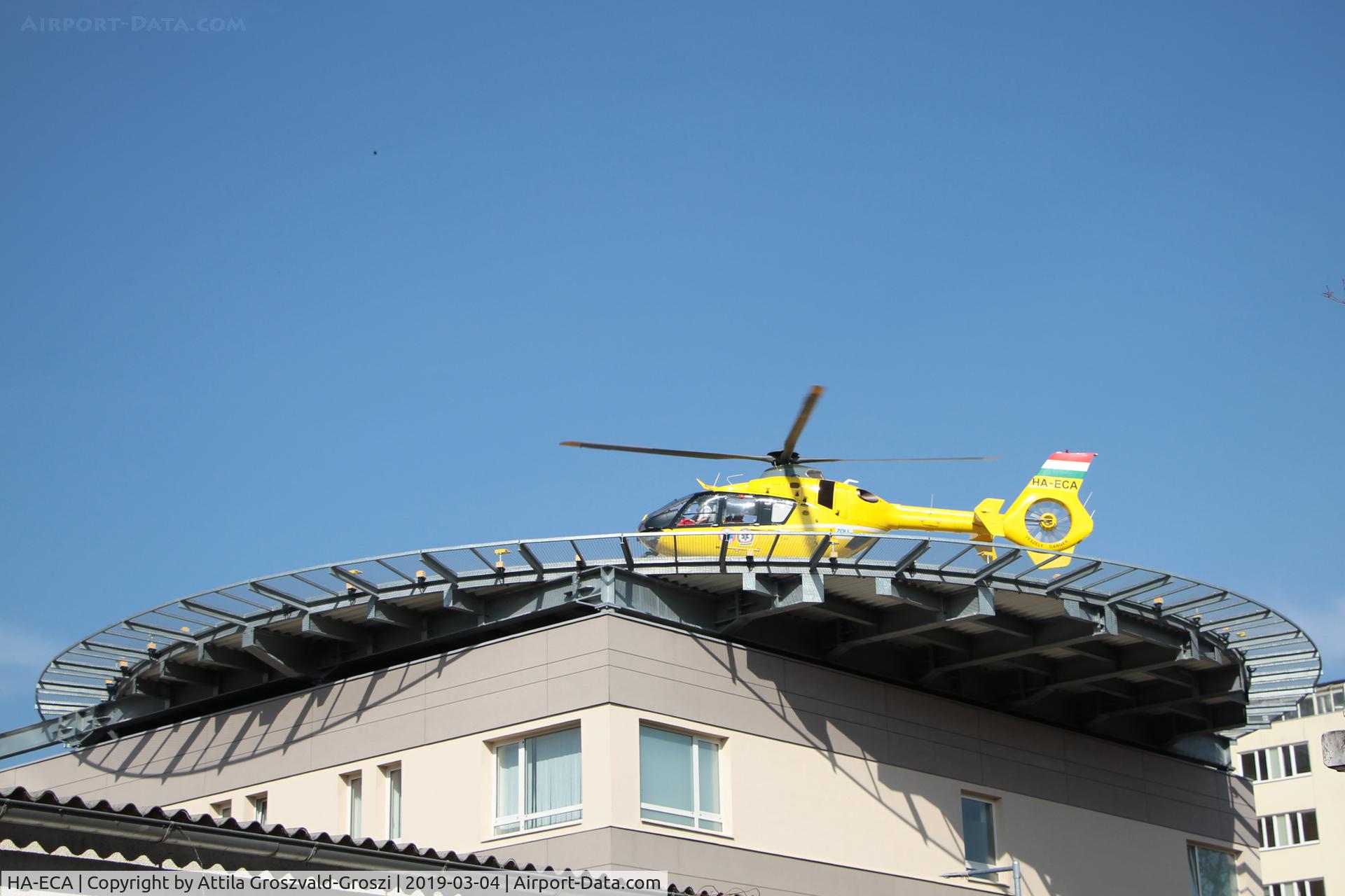 HA-ECA, 2006 Eurocopter EC-135T-2 C/N 0500, Veszprém Hospital Helicopter Landing Dock, Veszprém-Hungary