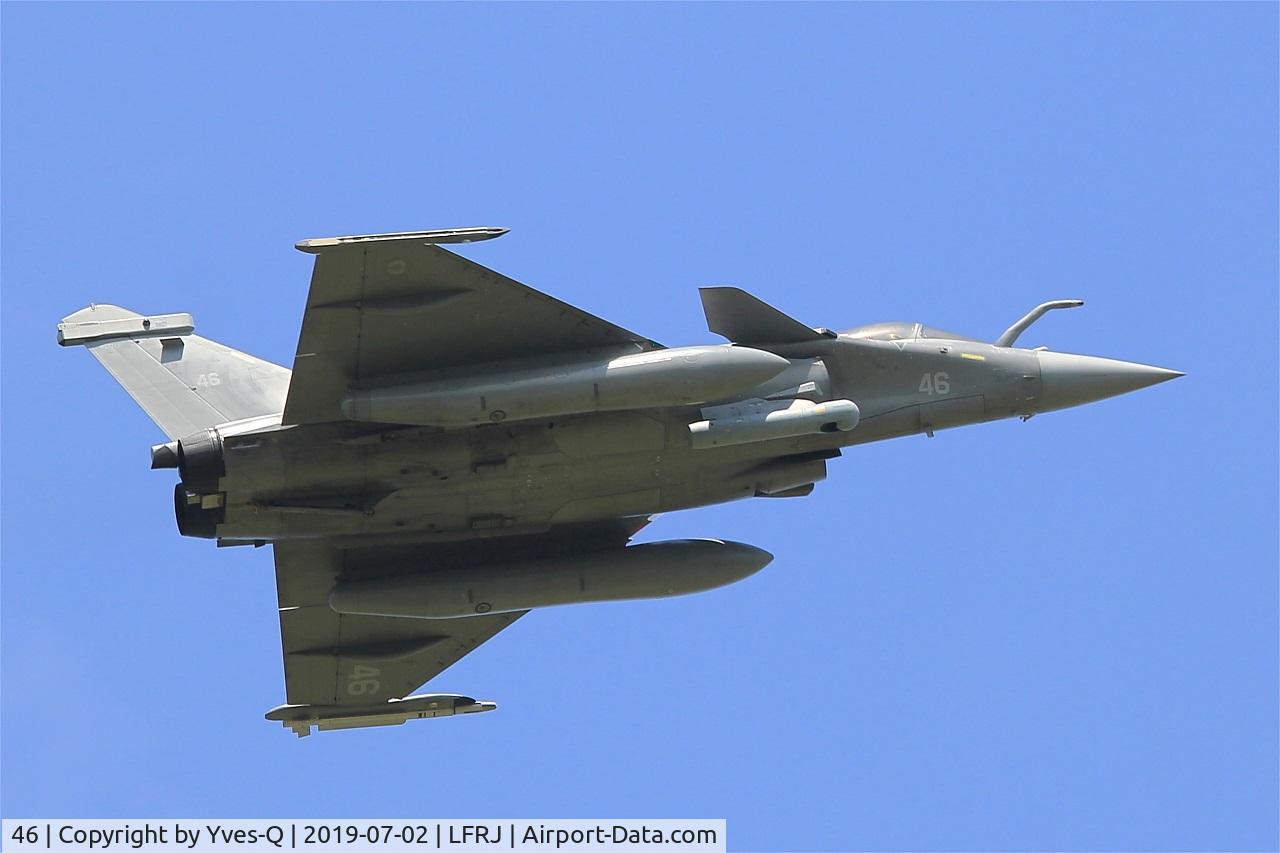 46, 2016 Dassault Rafale M C/N 46, Dassault Rafale M, Take off rwy 08, Landivisiau naval air base (LFRJ)