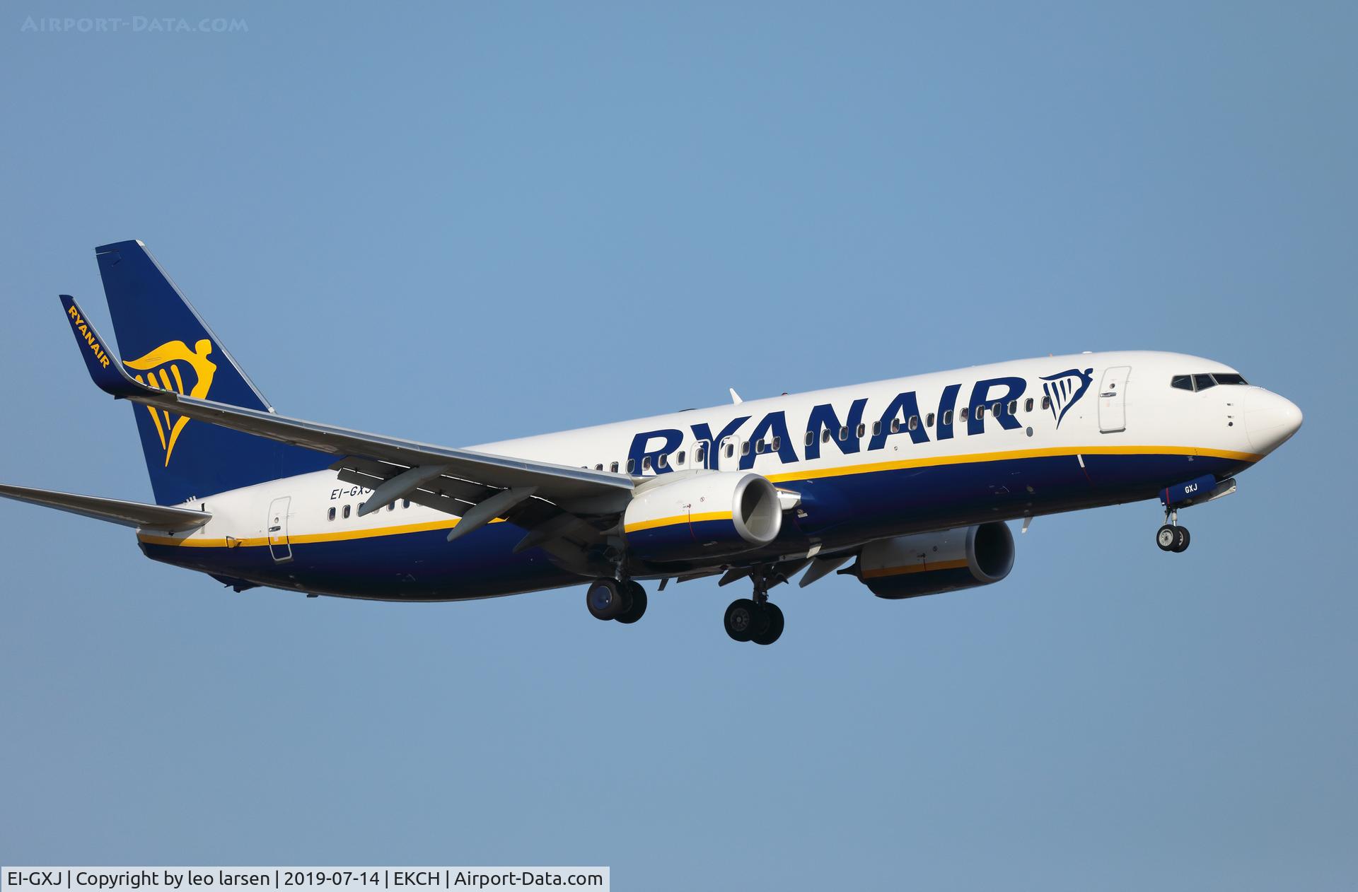 EI-GXJ, 2018 Boeing 737-800 C/N 44859, Copenhagen 14.7.2019 L/D R-22L