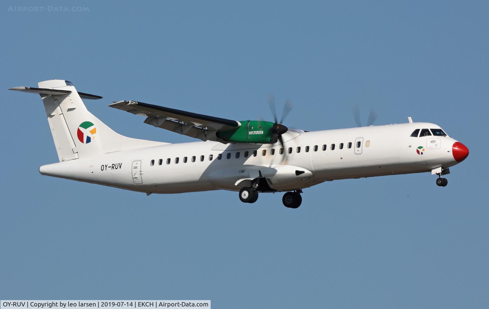 OY-RUV, 2018 ATR 72-600 C/N 1527, Copenhagen 14.7.2019 LD R-22L