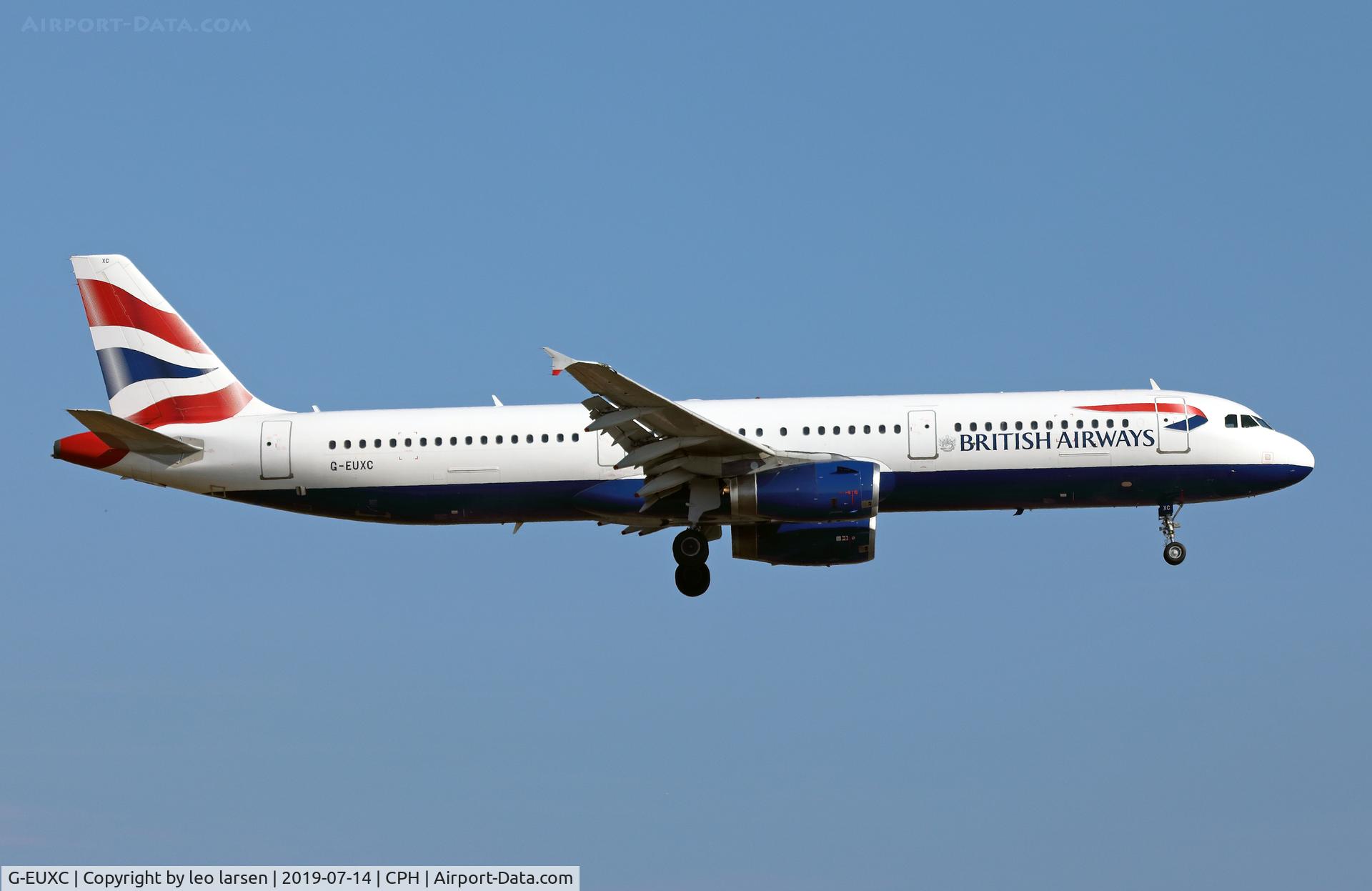 G-EUXC, 2004 Airbus A321-231 C/N 2305, Copenhagen 14.7.2019 L/D R-22L