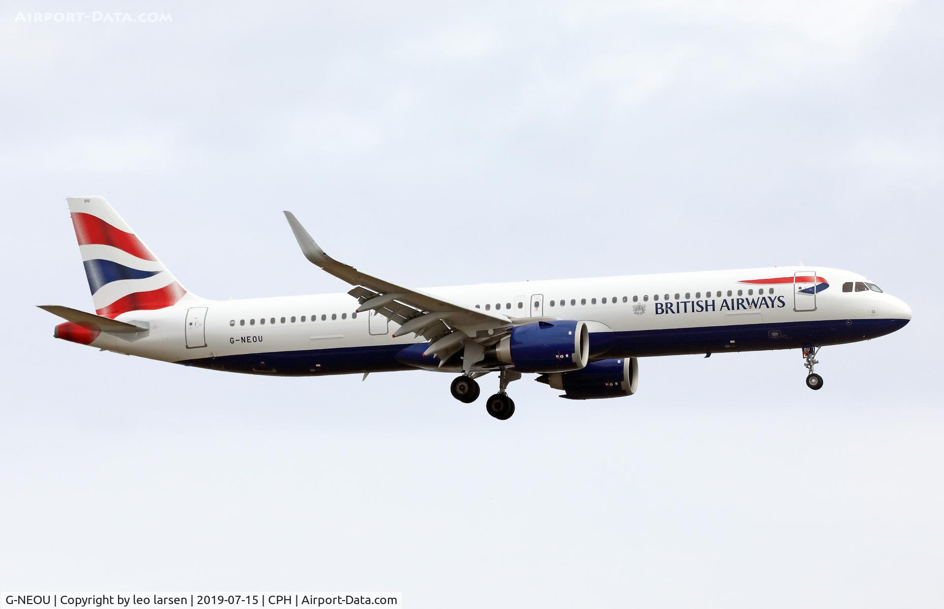 G-NEOU, 2019 Airbus A321-251NX C/N 8808, Copenhagen 15.7.2019 L/D 22L