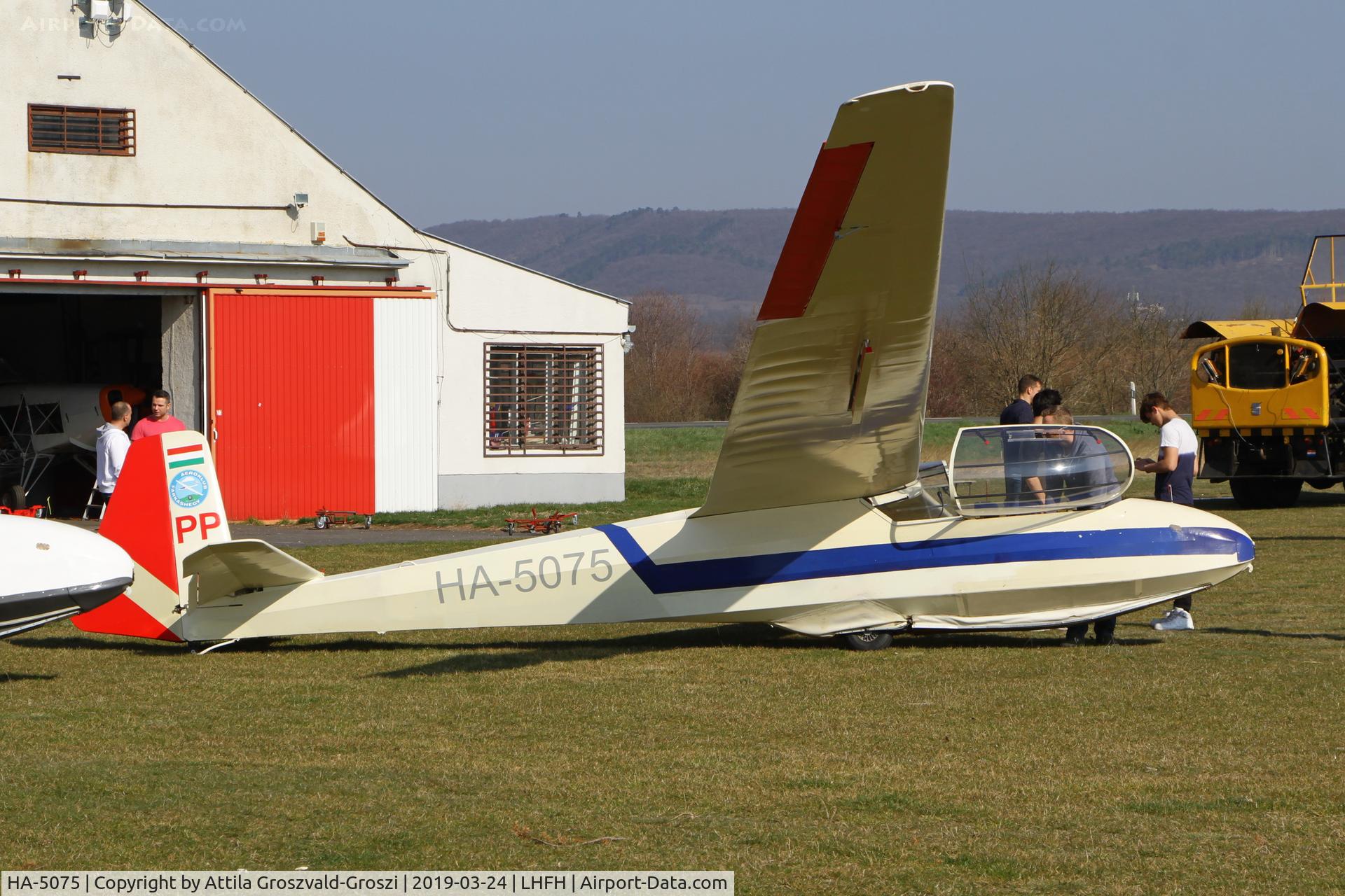 HA-5075, Schleicher Ka-7 Rhonadler C/N 7008, LHFH - Airport of Farkashegy, Hungary