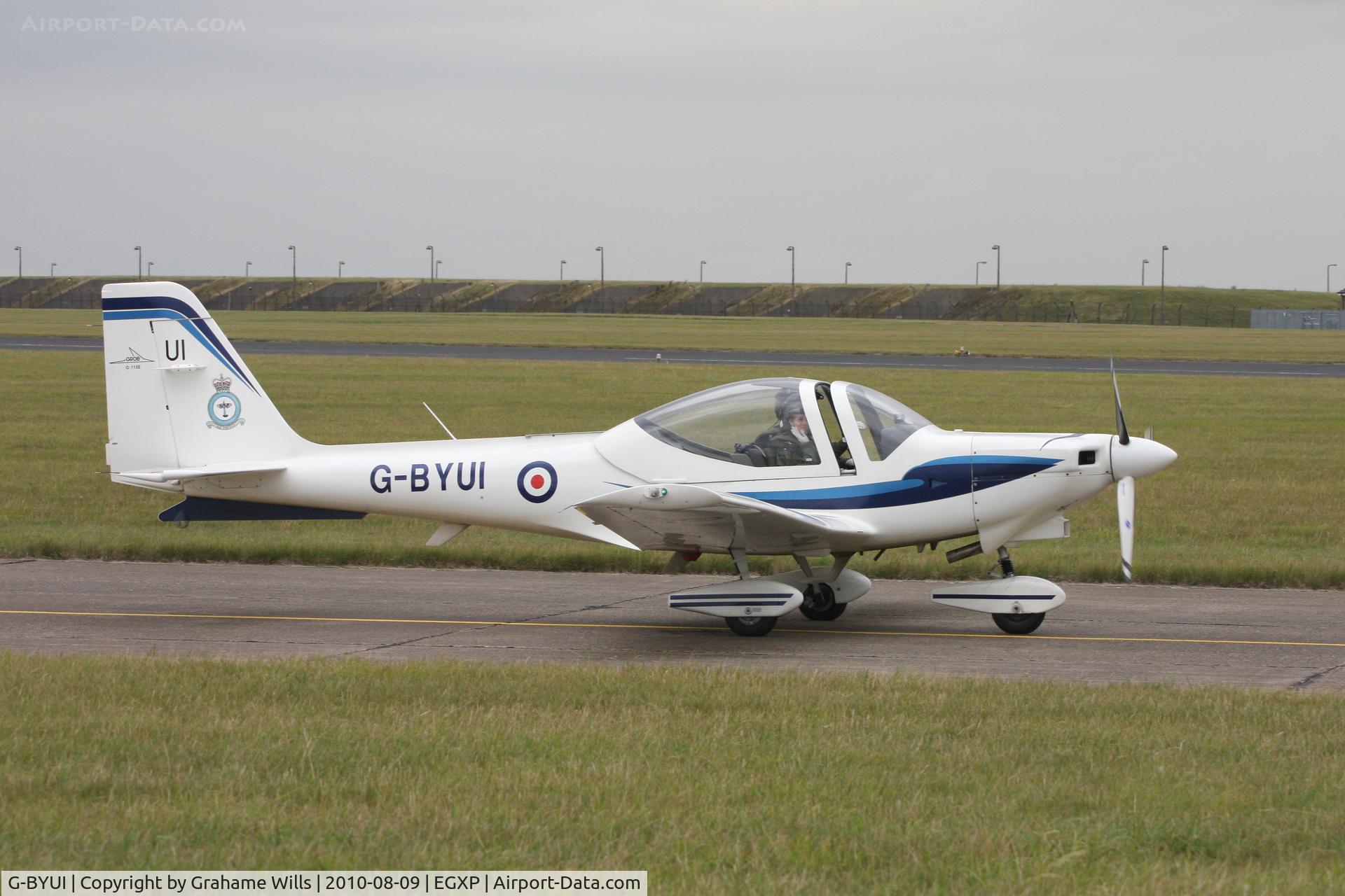G-BYUI, 1999 Grob G-115E Tutor T1 C/N 82094/E, Grob G115E Tutor T1 G-BYUI 16/115 [Reserve] Sqd RAF, Scampton 9/8/10