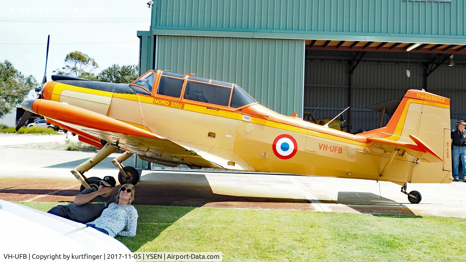 VH-UFB, 1960 Nord 3202 Master C/N 97, Nord Aviation LTD Nord 3202. VH-UFB Serpentine airfield 05/11/17 YSEN.