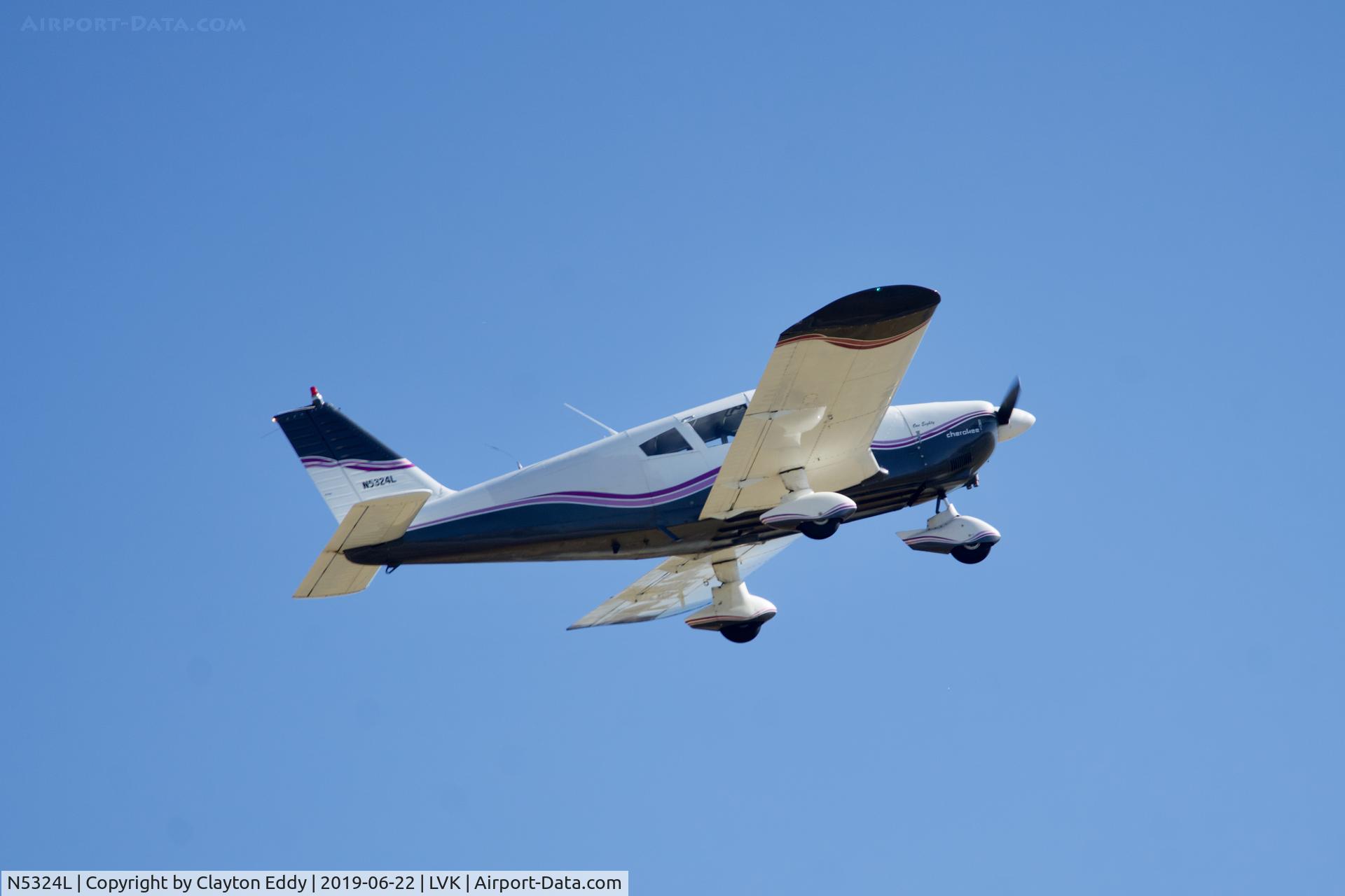 N5324L, 1968 Piper PA-28-180 C/N 28-4627, Livermore Airport California 2019.