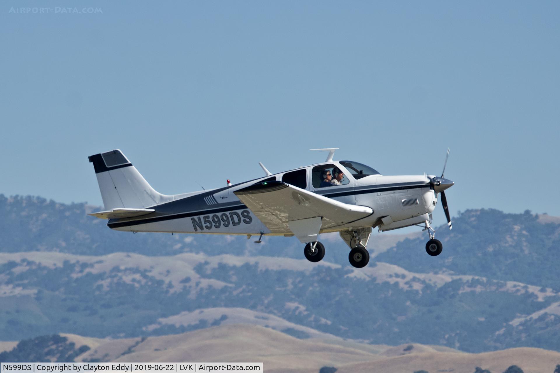 N599DS, 1967 Beech E33A Bonanza C/N CE-182, Livermore Airport California 2019.