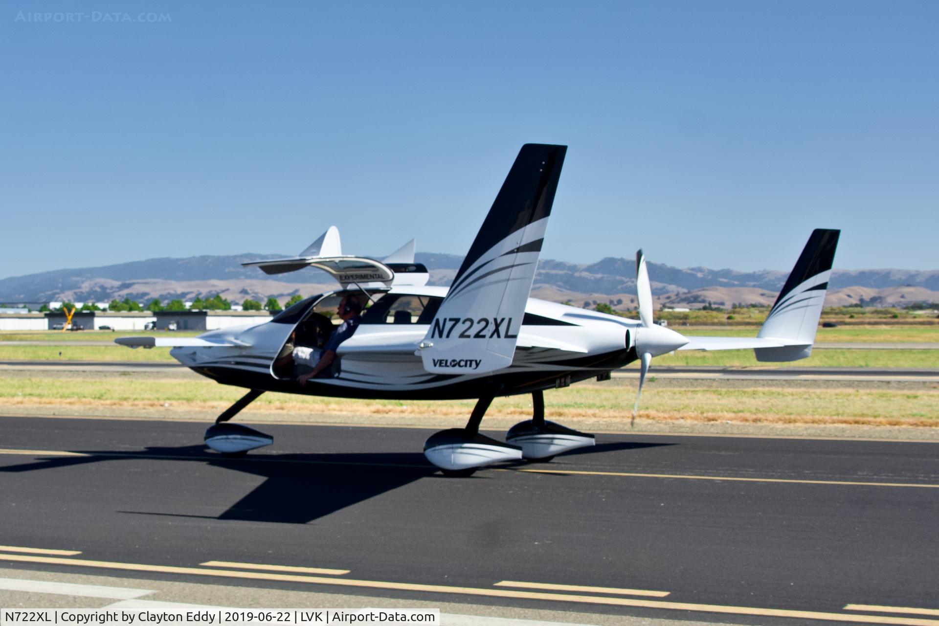 N722XL, 2013 Velocity Velocity XL FG C/N 3FX038, Livermore Airport California 2019.