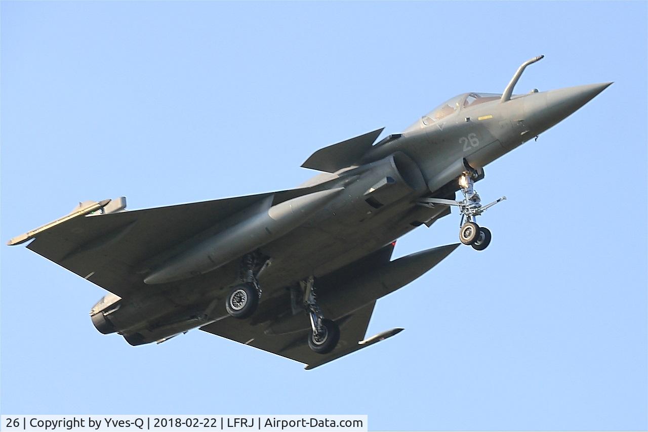 26, Dassault Rafale M C/N 26, Dassault Rafale M,  On final rwy 08, Landivisiau naval air base (LFRJ)