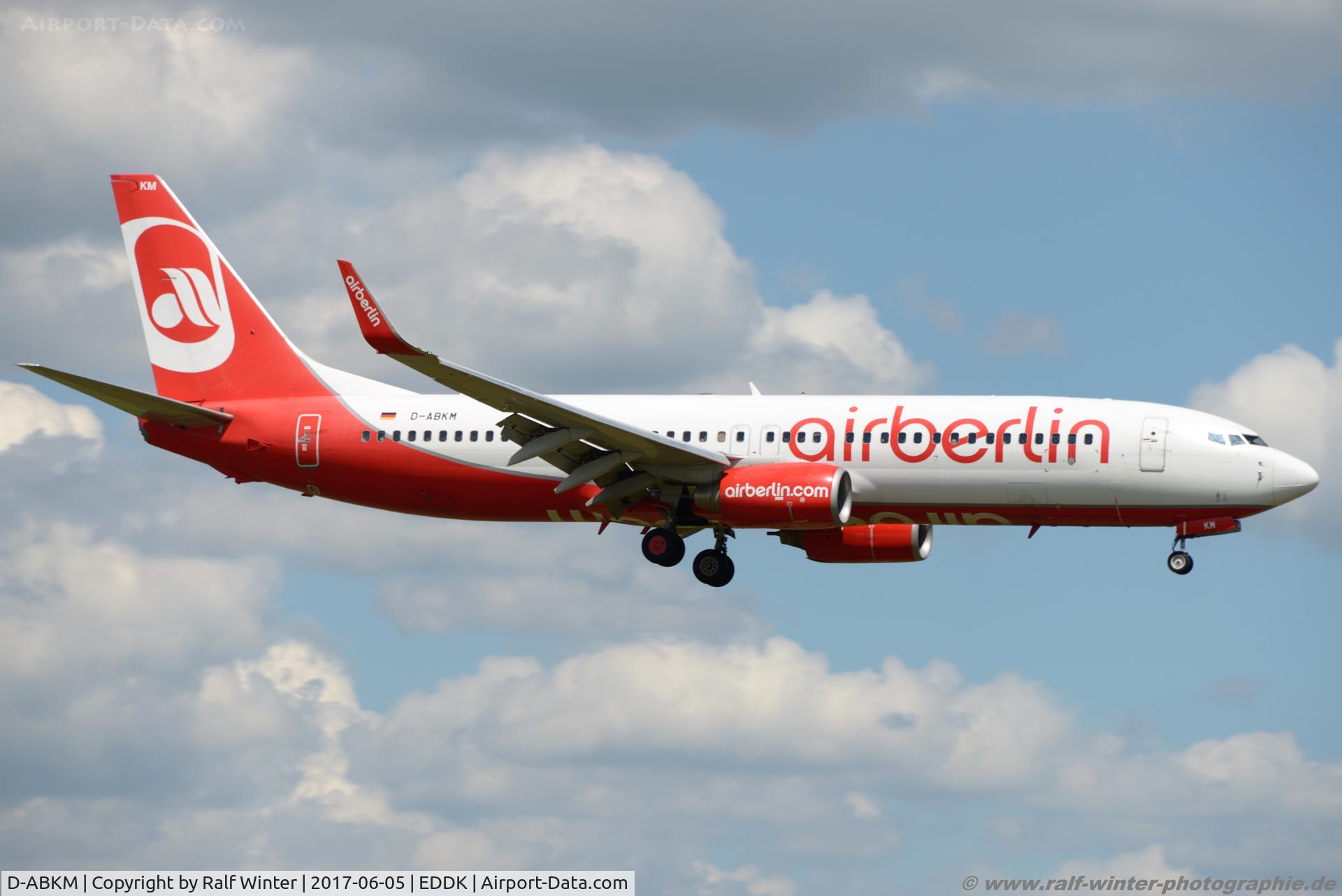 D-ABKM, 2010 Boeing 737-86J C/N 37755, Boeing 737-86J(W) - AB BER Air Berlin - 37755 - D-ABKM - 05.06.2017 - CGN