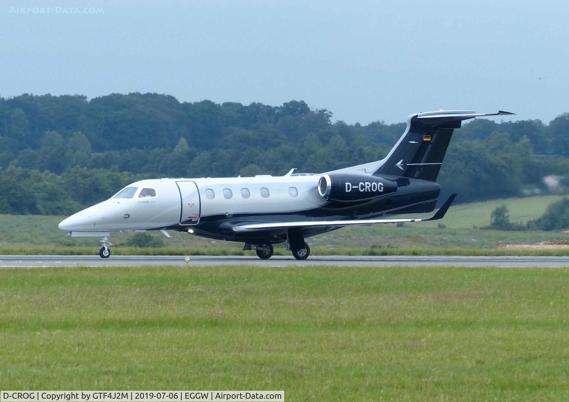 D-CROG, 2019 Embraer EMB-505 Phenom 300 C/N 50500511, D-CROG at Luton 06Jly19