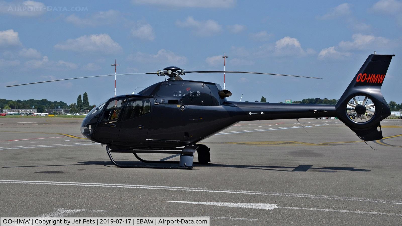 OO-HMW, 2006 Eurocopter EC-120B Colibri C/N 1428, At Antwerp Airport.