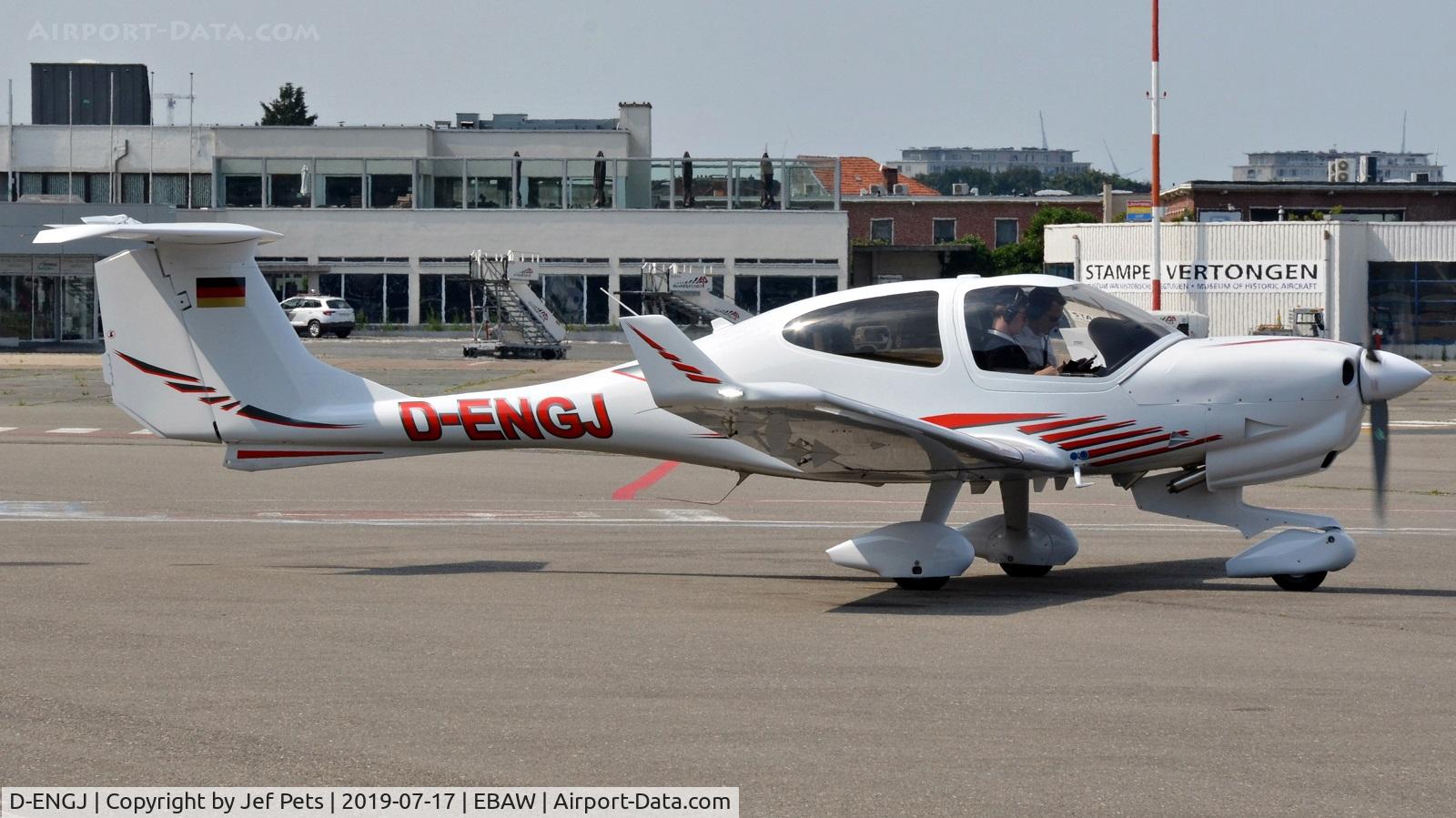 D-ENGJ, 2018 Diamond DA-40 NG Diamond Star C/N 40.N382, At Antwerp Airport.