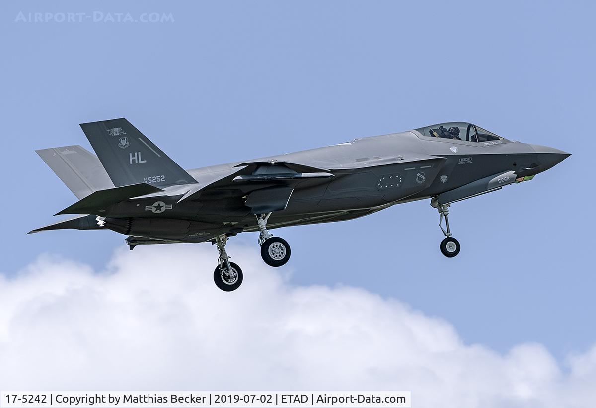 17-5242, 2018 Lockheed Martin F-35A Lightning II C/N AF-184, 17-5252