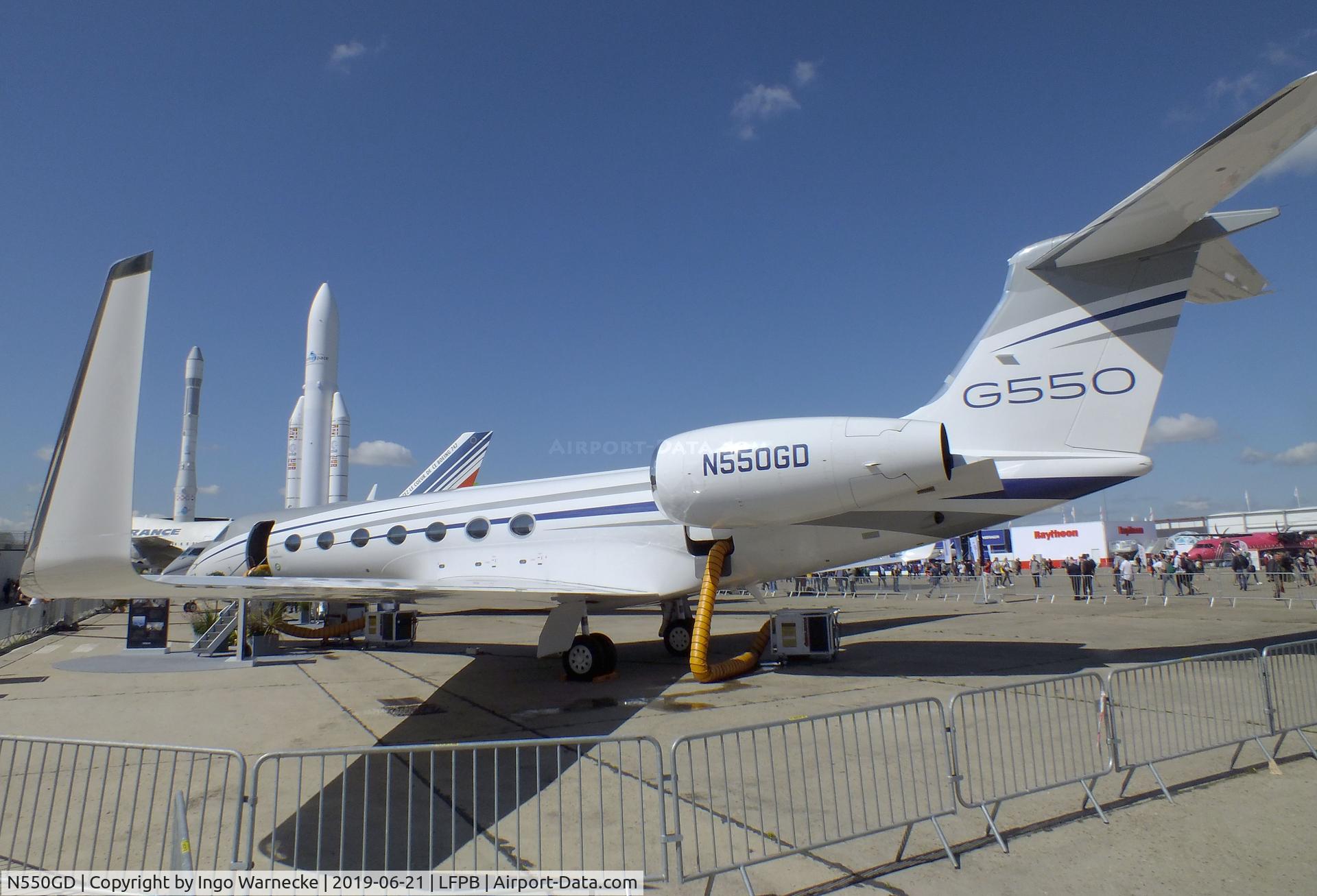 N550GD, 2018 Gulfstream Aerospace GV-SP (G550) C/N 5574, Gulfstream G V-SP (G550) at the Aerosalon 2019, Paris