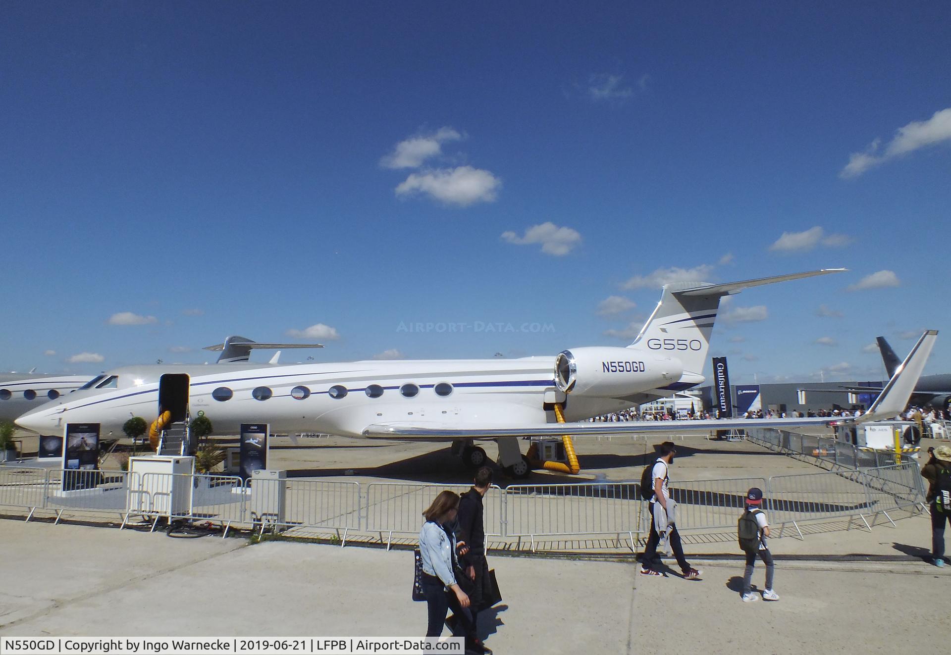 N550GD, 2018 Gulfstream Aerospace GV-SP (G550) C/N 5574, Gulfstream G V-SP (G550) at the Aerosalon 2019, Paris