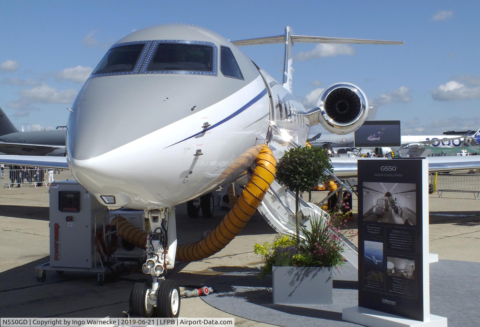 N550GD, 2018 Gulfstream Aerospace GV-SP (G550) C/N 5574, Gulfstream G V-SP (G550) at the Aerosalon 2019, Paris