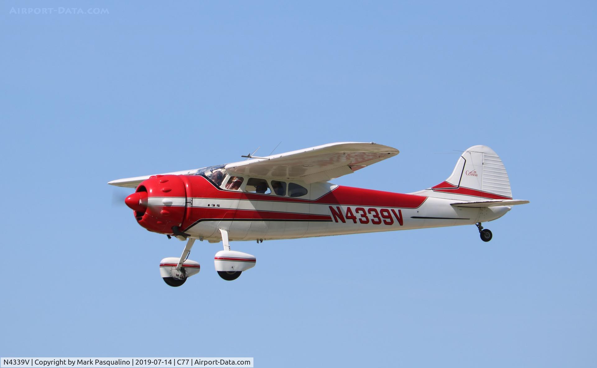 N4339V, 1948 Cessna 190 C/N 7245, Cessna 190