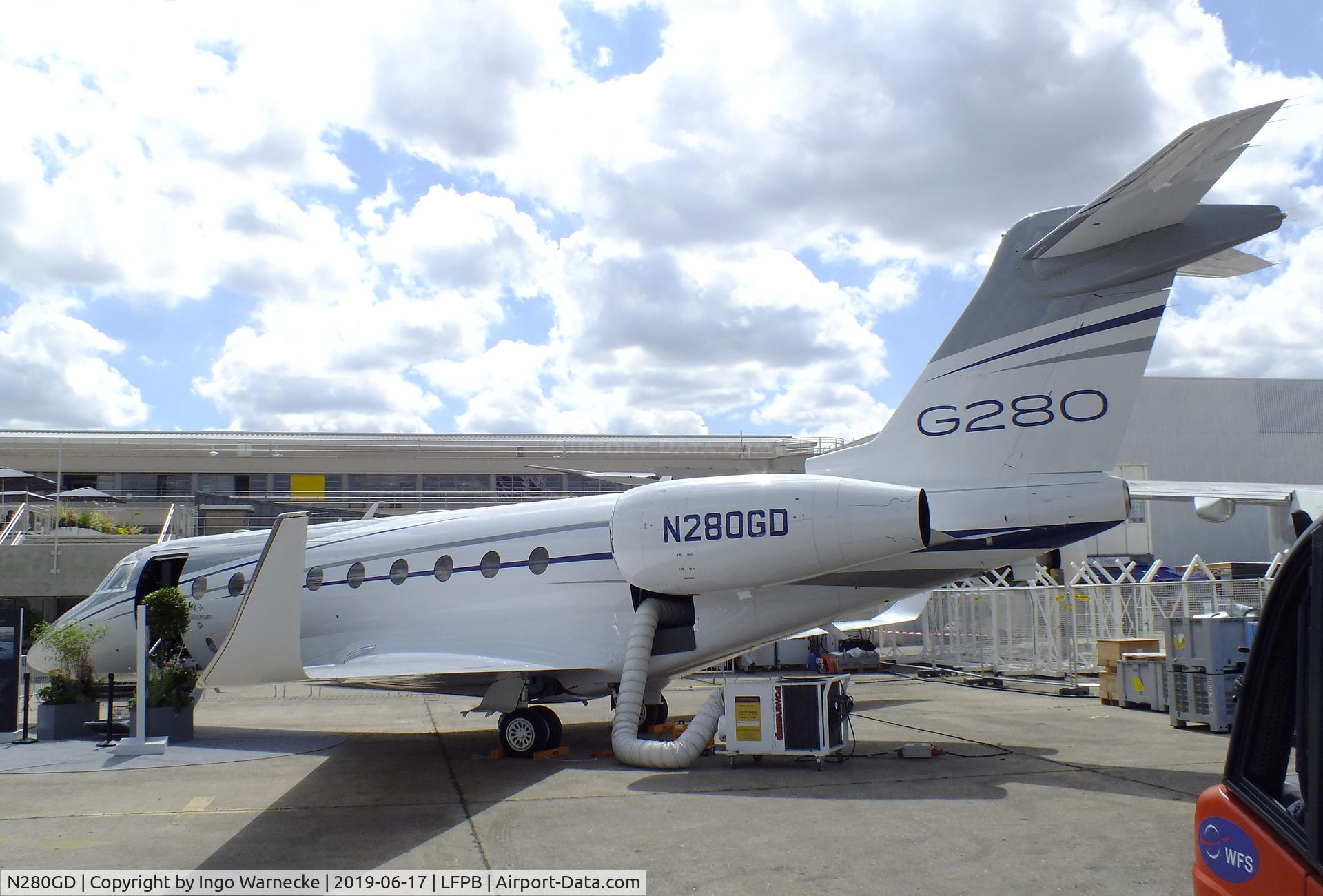 N280GD, 2018 Israel Aircraft Industries Gulfstream G280 C/N 2143, IAI Gulfstream G280 at the Aerosalon 2019, Paris