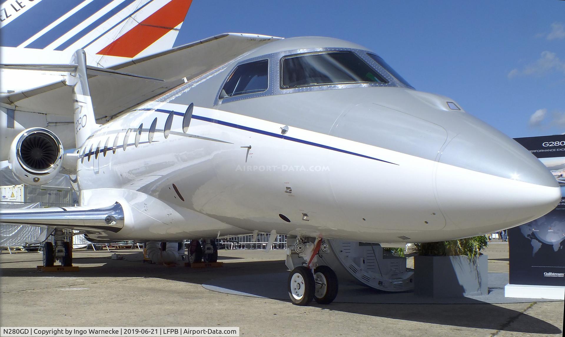 N280GD, 2018 Israel Aircraft Industries Gulfstream G280 C/N 2143, IAI Gulfstream G280 at the Aerosalon 2019, Paris