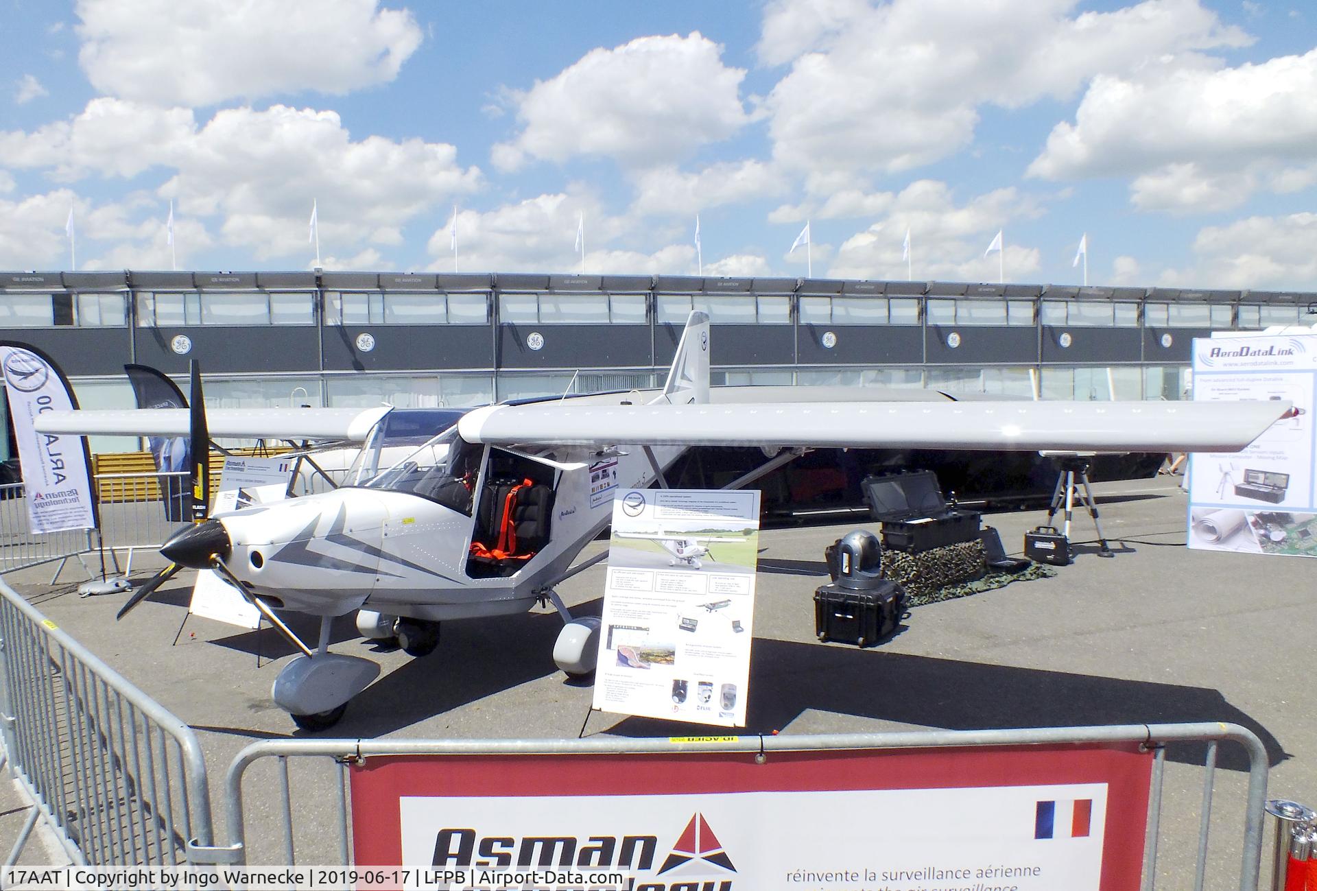 17AAT, ICP MXP-740 Savannah C/N 16-08-54-0491, ICP MXP-740 Savannah S of Asman as carrier of surveillance sensors at the Aerosalon 2019, Paris