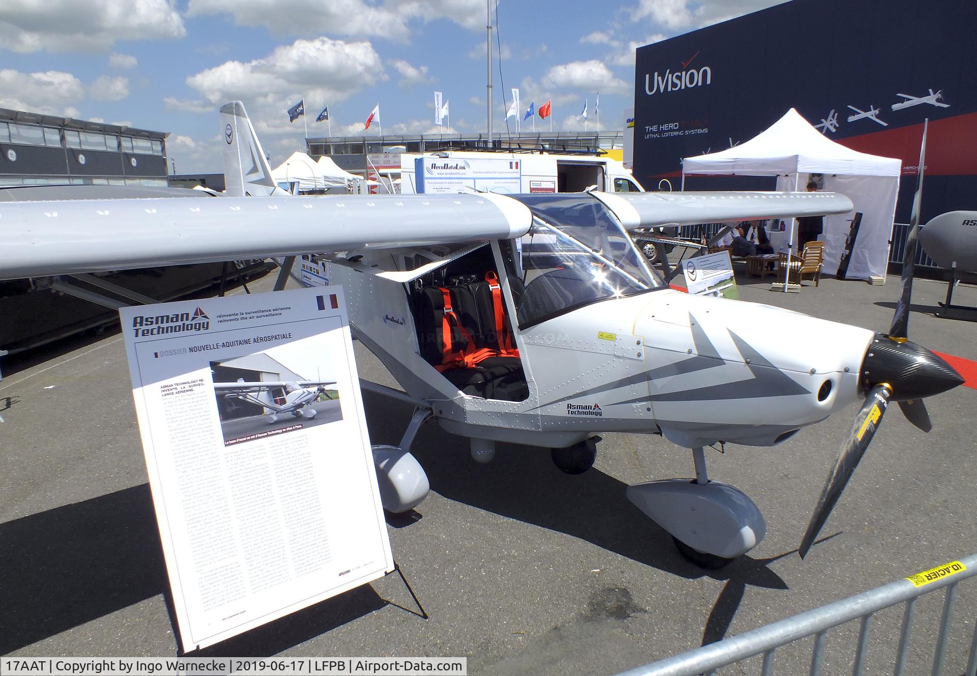 17AAT, ICP MXP-740 Savannah C/N 16-08-54-0491, ICP MXP-740 Savannah S of Asman as carrier of surveillance sensors at the Aerosalon 2019, Paris