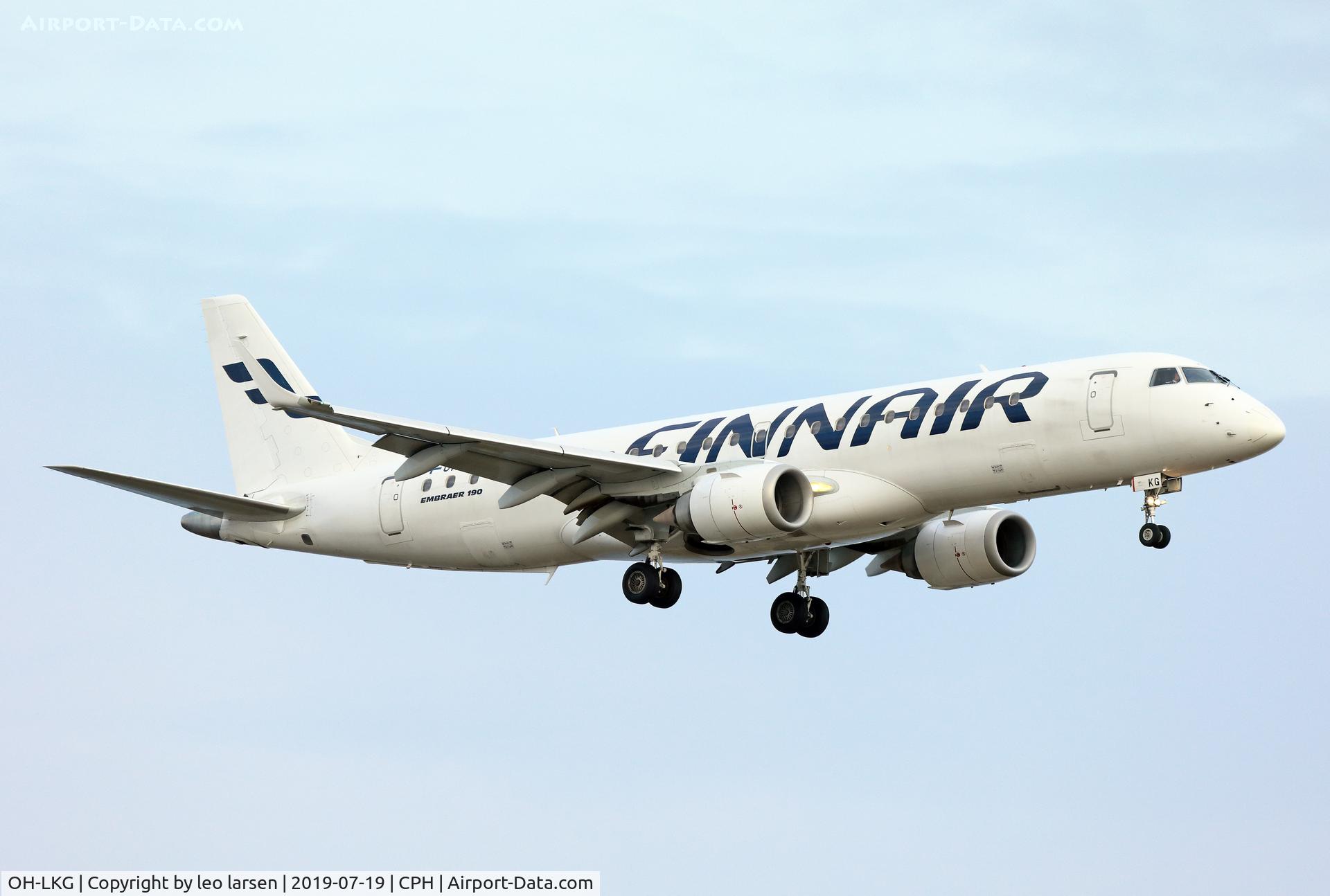 OH-LKG, 2007 Embraer 190LR (ERJ-190-100LR) C/N 19000079, Copenhagen 19.7.2019 L/D R-22L