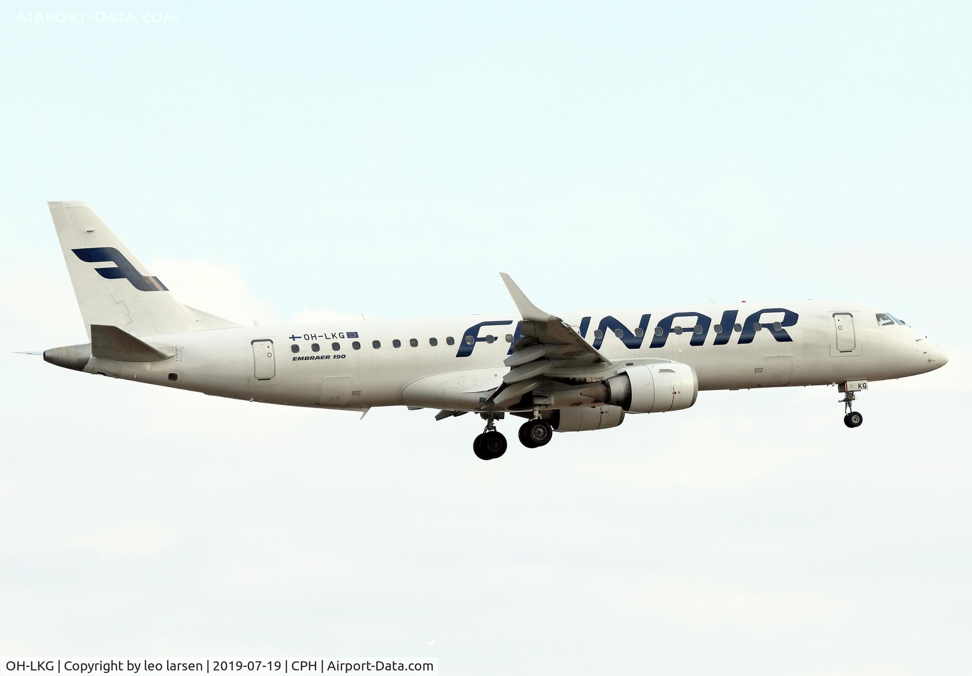 OH-LKG, 2007 Embraer 190LR (ERJ-190-100LR) C/N 19000079, Copenhagen 19.7.2019 L/D R-22L