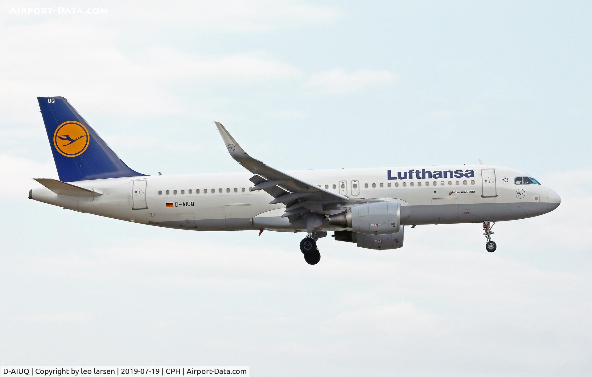 D-AIUQ, 2016 Airbus A320-214 C/N 6947, Copenhagen 19.7.2019