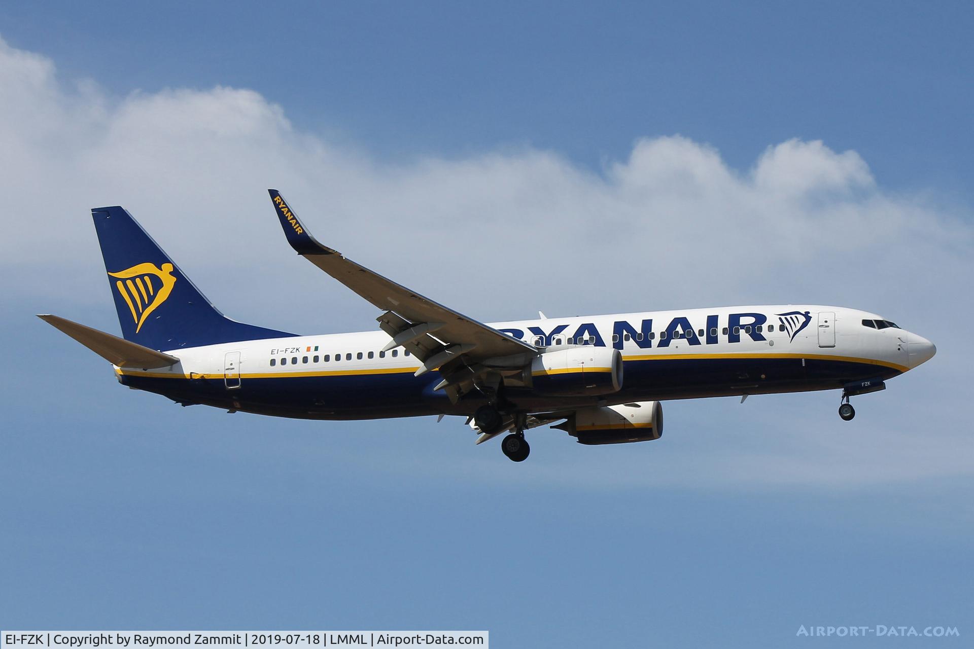 EI-FZK, 2017 Boeing 737-8AS C/N 44783, B737-800 EI-FZK Ryanair