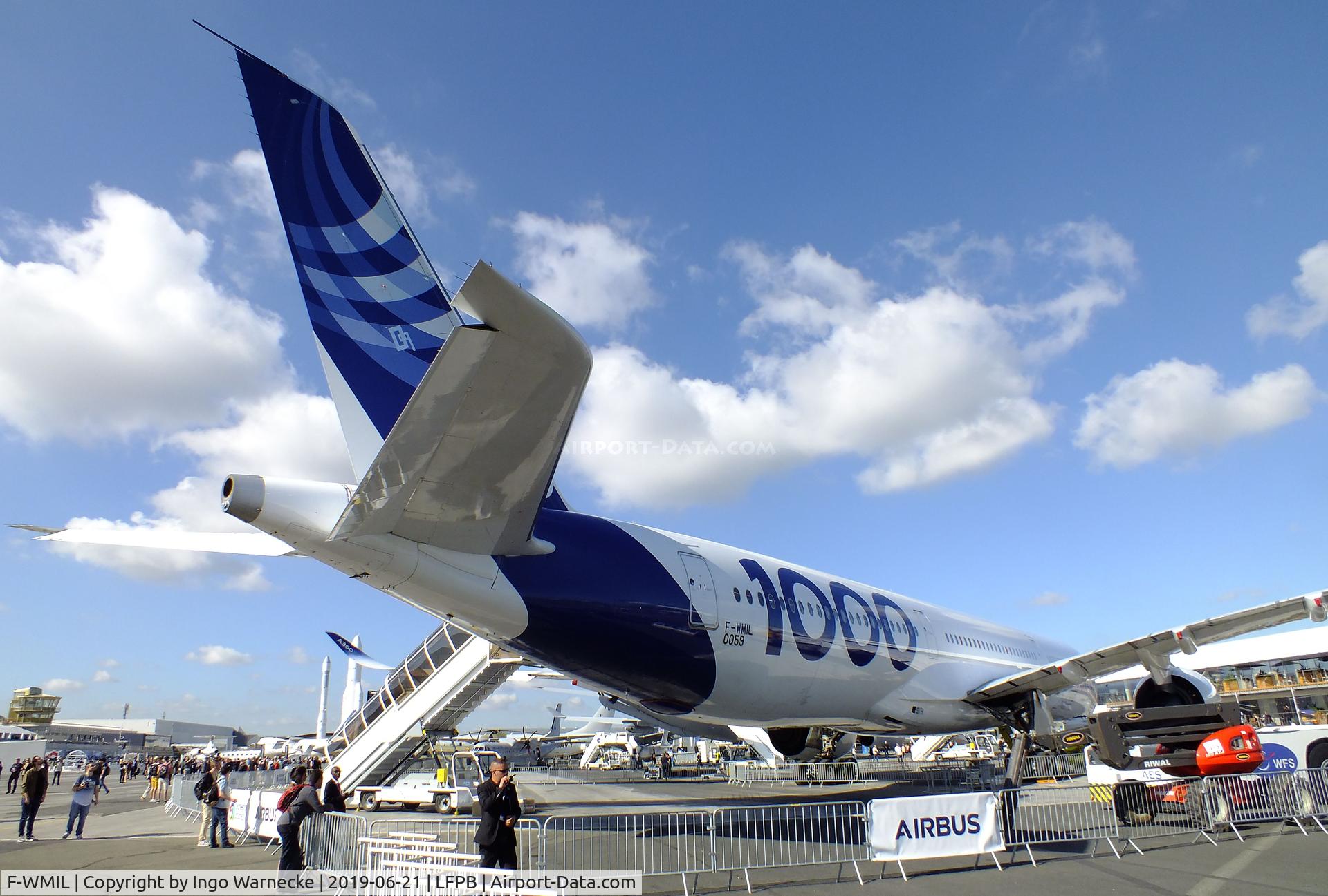 F-WMIL, 2016 Airbus A350-1041 C/N 059, Airbus A350-1041 at the Aerosalon 2019, Paris