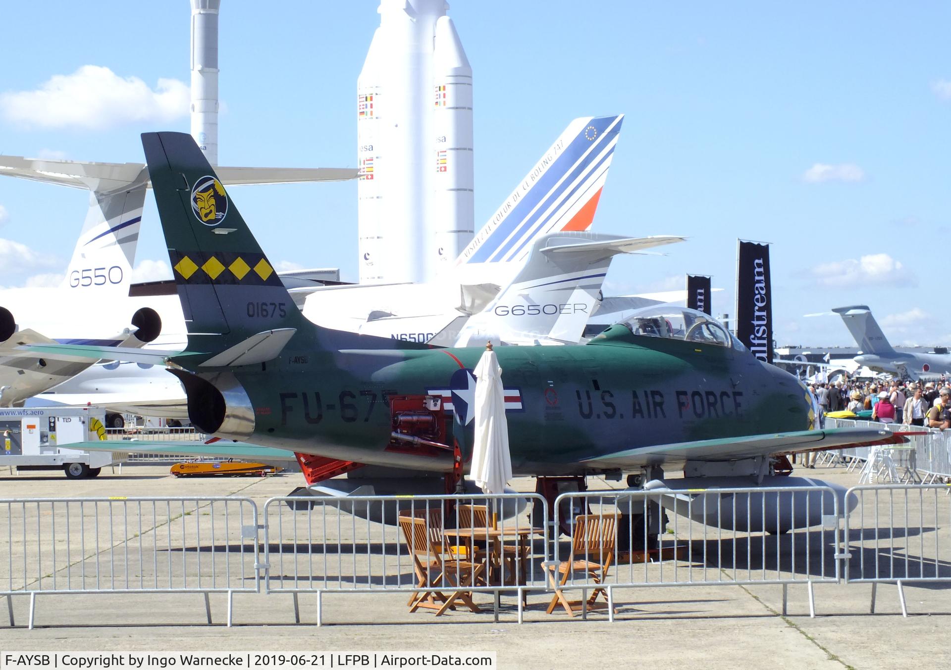 F-AYSB, 1958 Canadair CL-13B Sabre 6 C/N S6-1675, Canadair CL-13B Sabre 6 (F-86) at the Aerosalon 2019, Paris