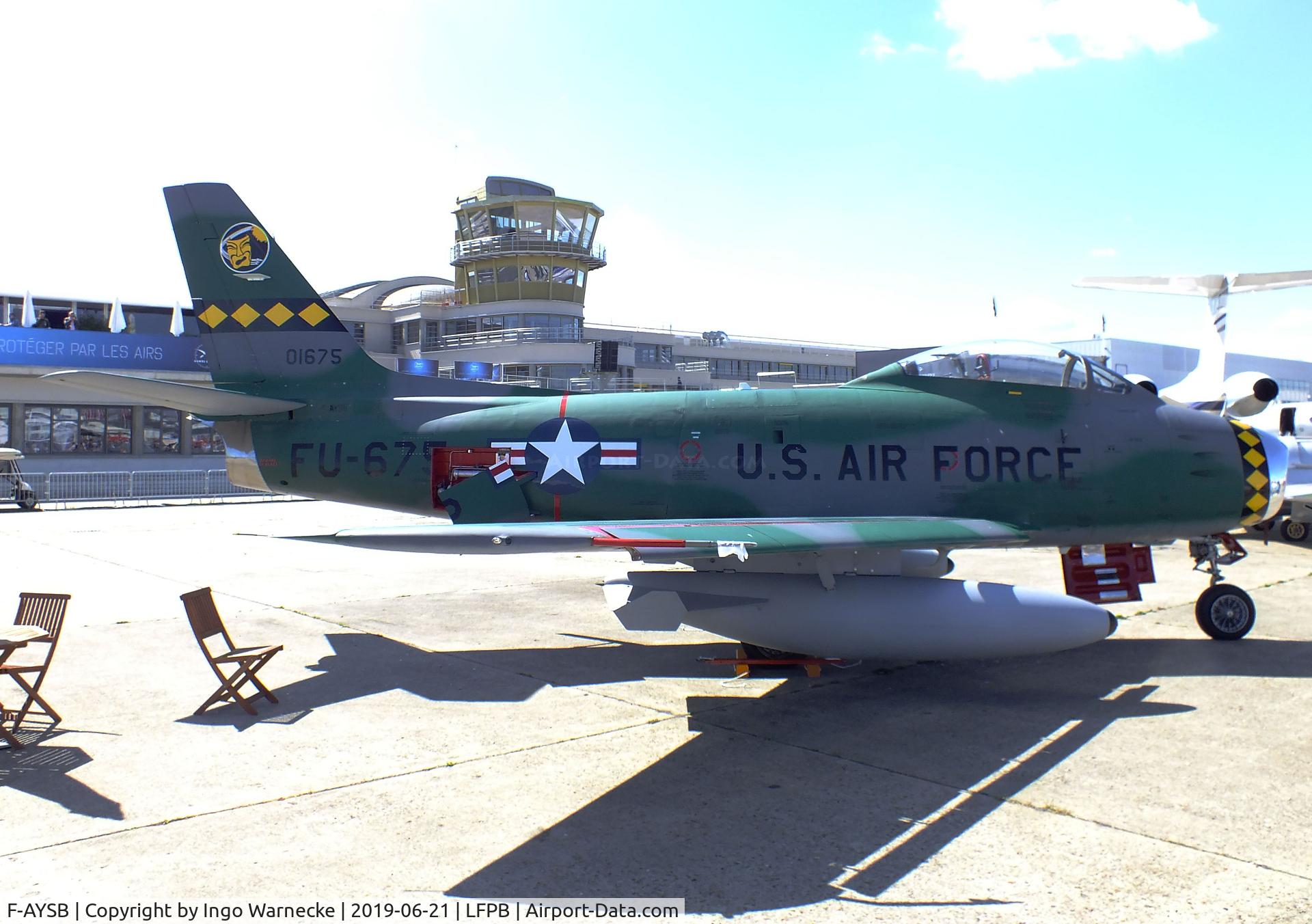 F-AYSB, 1958 Canadair CL-13B Sabre 6 C/N S6-1675, Canadair CL-13B Sabre 6 (F-86) at the Aerosalon 2019, Paris