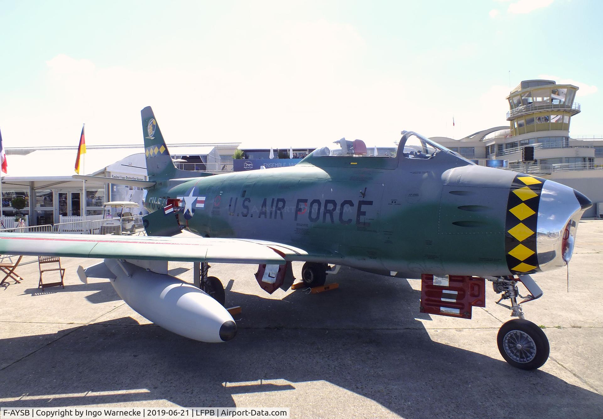 F-AYSB, 1958 Canadair CL-13B Sabre 6 C/N S6-1675, Canadair CL-13B Sabre 6 (F-86) at the Aerosalon 2019, Paris